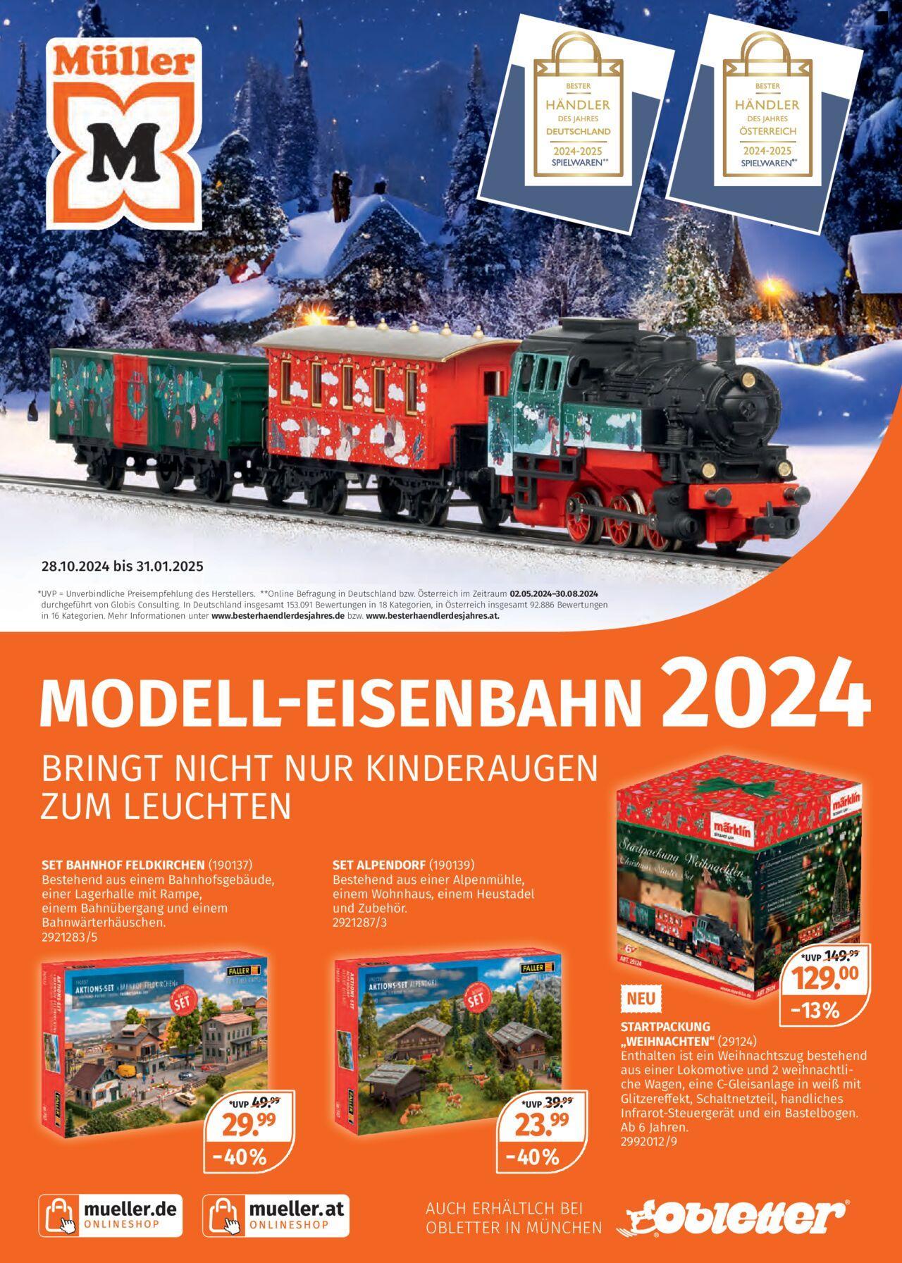 Müller Eisenbahnkatalog 28.10.2024 - 31.01.2025