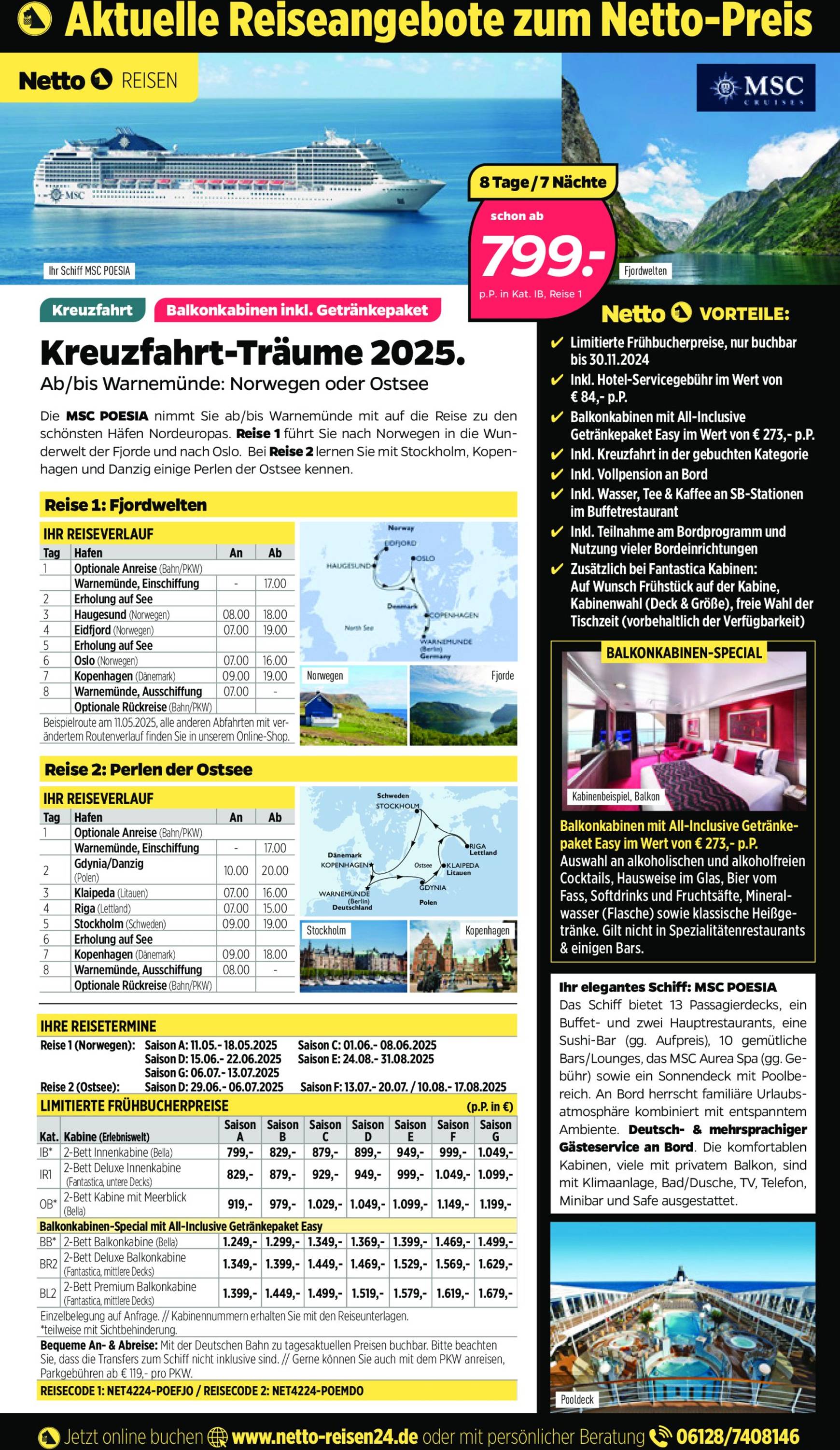 Netto - Reiseangebote-Prospekt gültig von 01.10. bis 31.10.