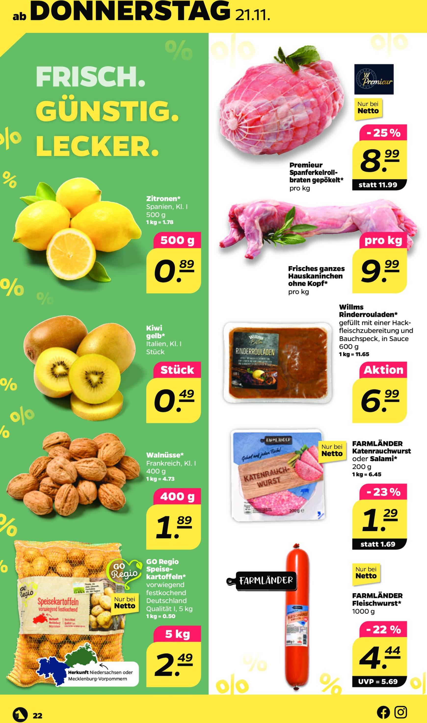 Netto-Prospekt gültig von 18.11. bis 23.11. 22