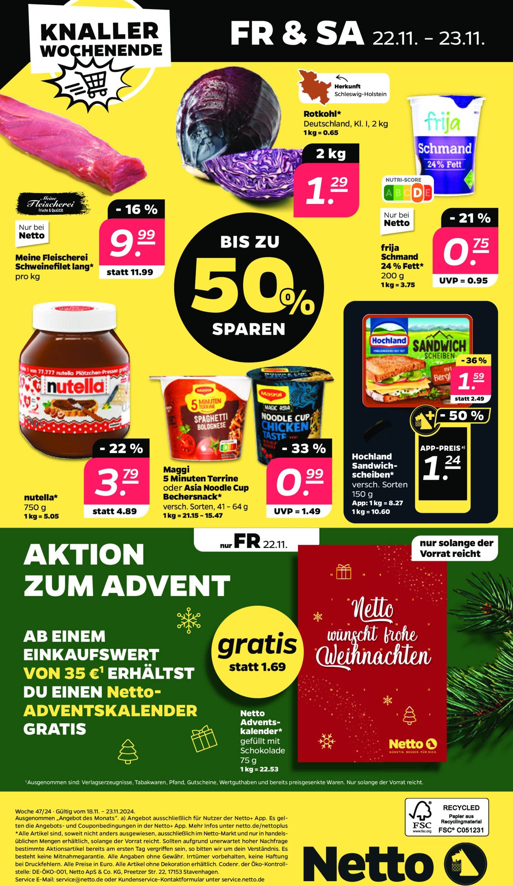 Netto-Prospekt gültig von 18.11. bis 23.11. 28