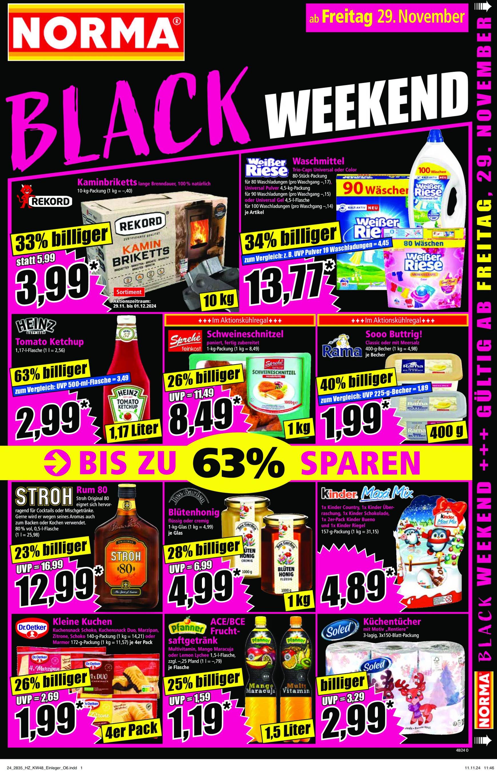 Norma - Black Weekend-Prospekt gültig von 25.11. bis 30.11. 15