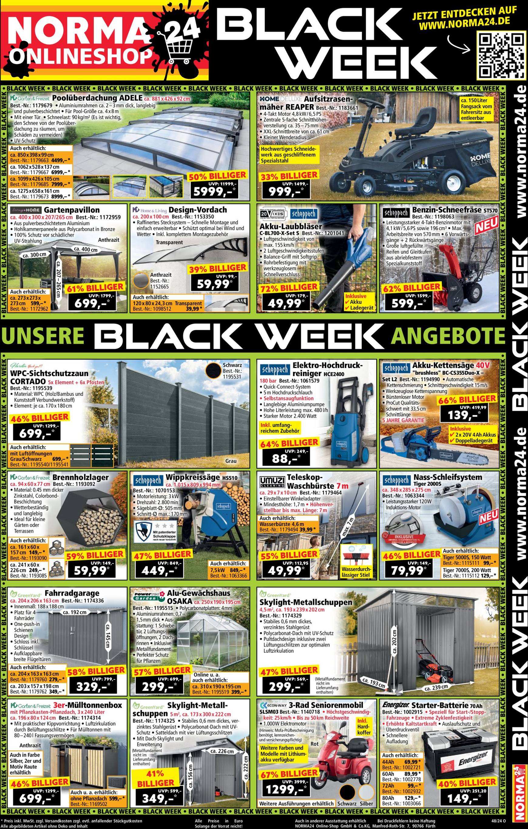 Norma24 Onlineshop - Black week-Prospekt gültig von 25.11. bis 01.12.