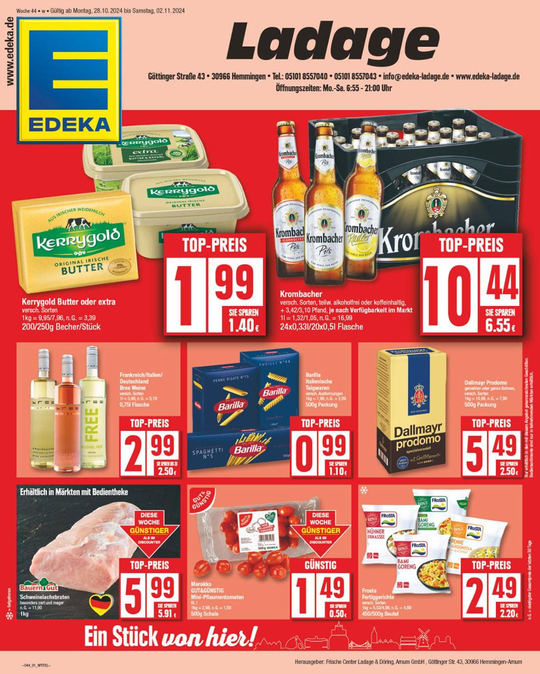 NP - Edeka - Hemmingen-Prospekt gültig von 28.10. bis 02.11.