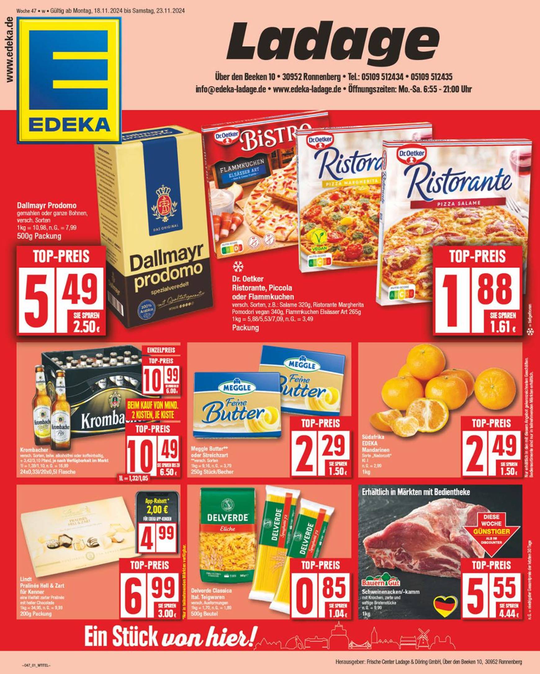 NP - Edeka - Ronnenberg-Prospekt gültig von 18.11. bis 23.11.