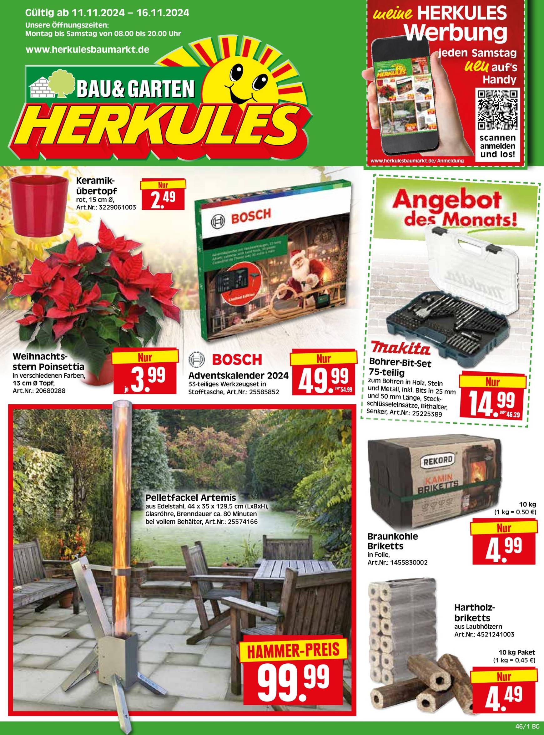 Herkules - Bau & Garten-Prospekt gültig von 11.11. bis 16.11.