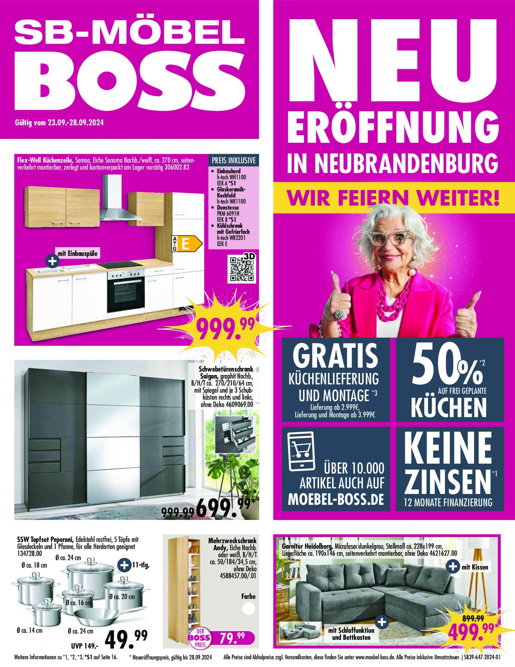 SB Möbel BOSS-Prospekt gültig ab 23.09. - 28.09.