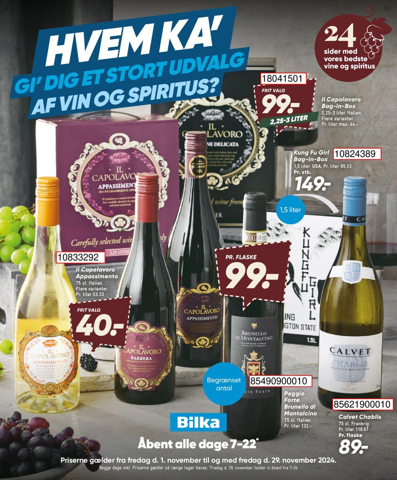 Bilka - Vin 01/11/2024 - 29/11/2024