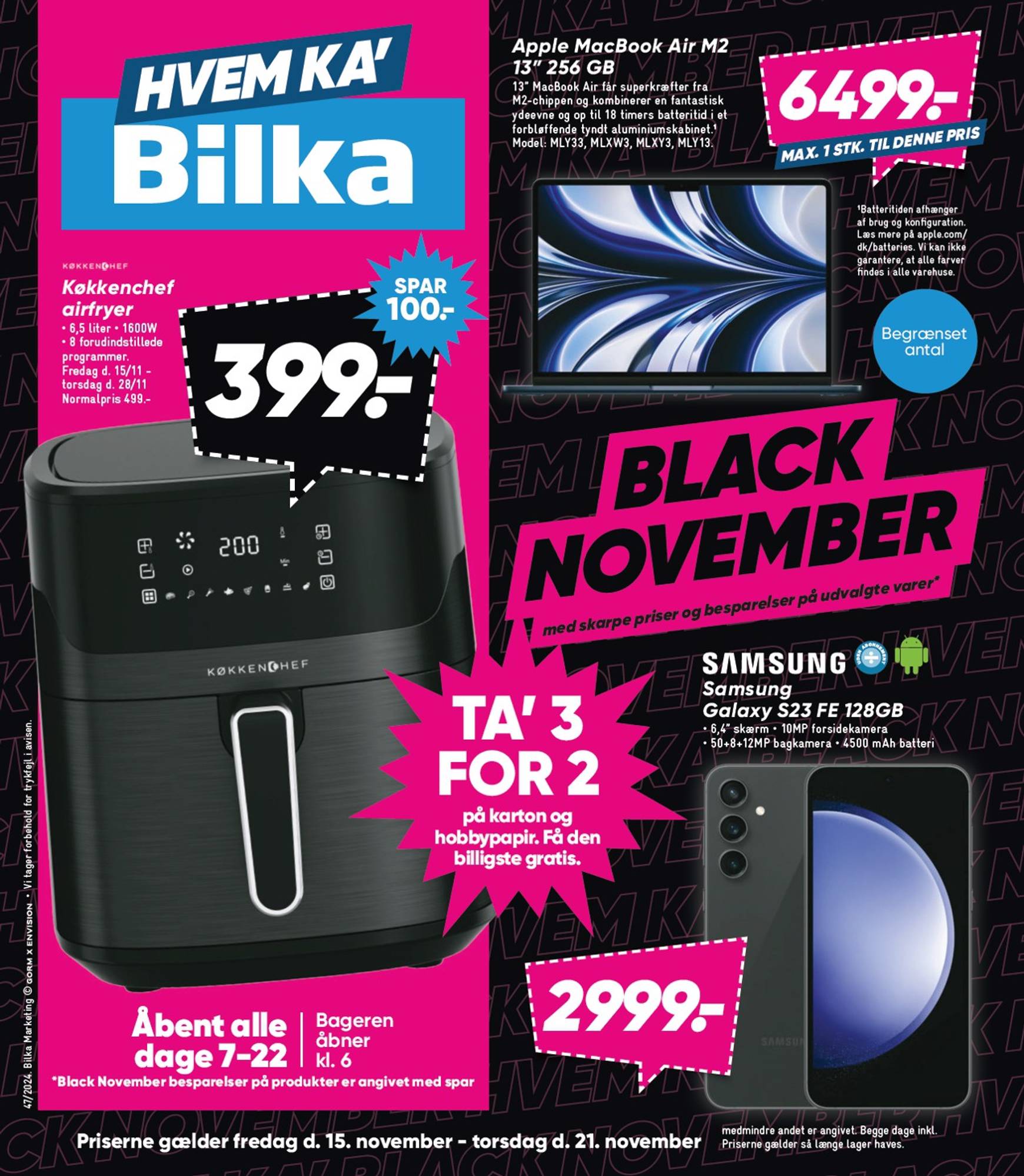 Bilka tilbudsavis gyldig fra 15.11. - 21.11.