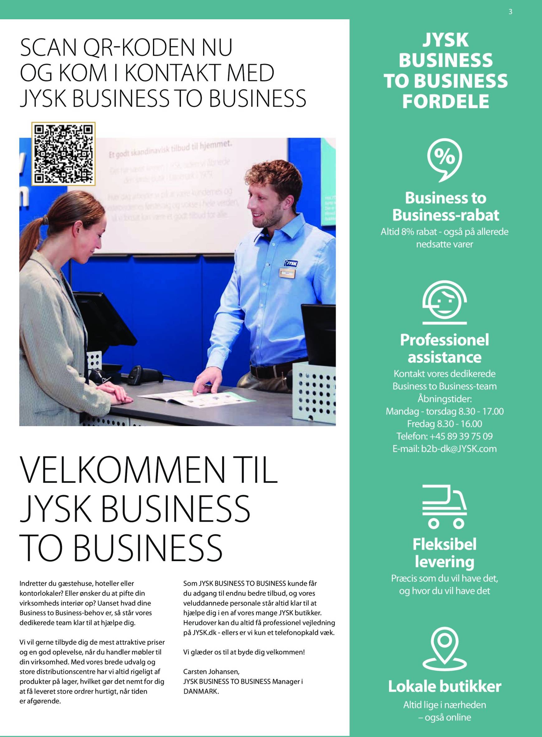 JYSK - Business to Business tilbudsavis gyldig fra 01.01. - 31.12. 3