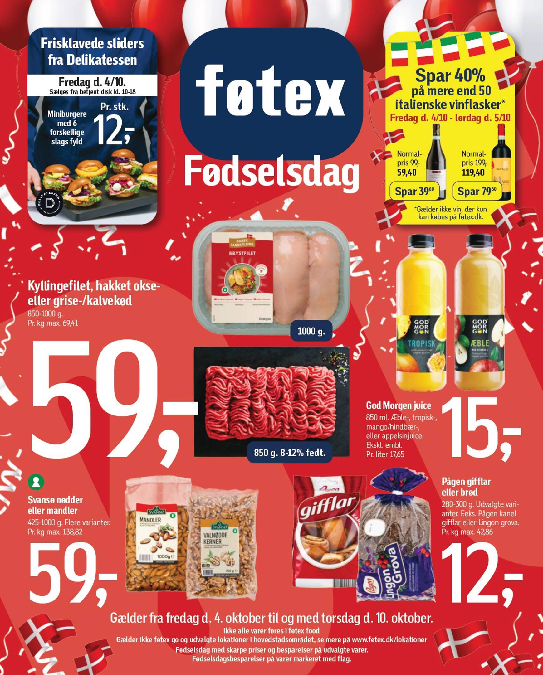 Nyeste Føtex tilbudsavis gyldig fra 04.10. - 10.10.