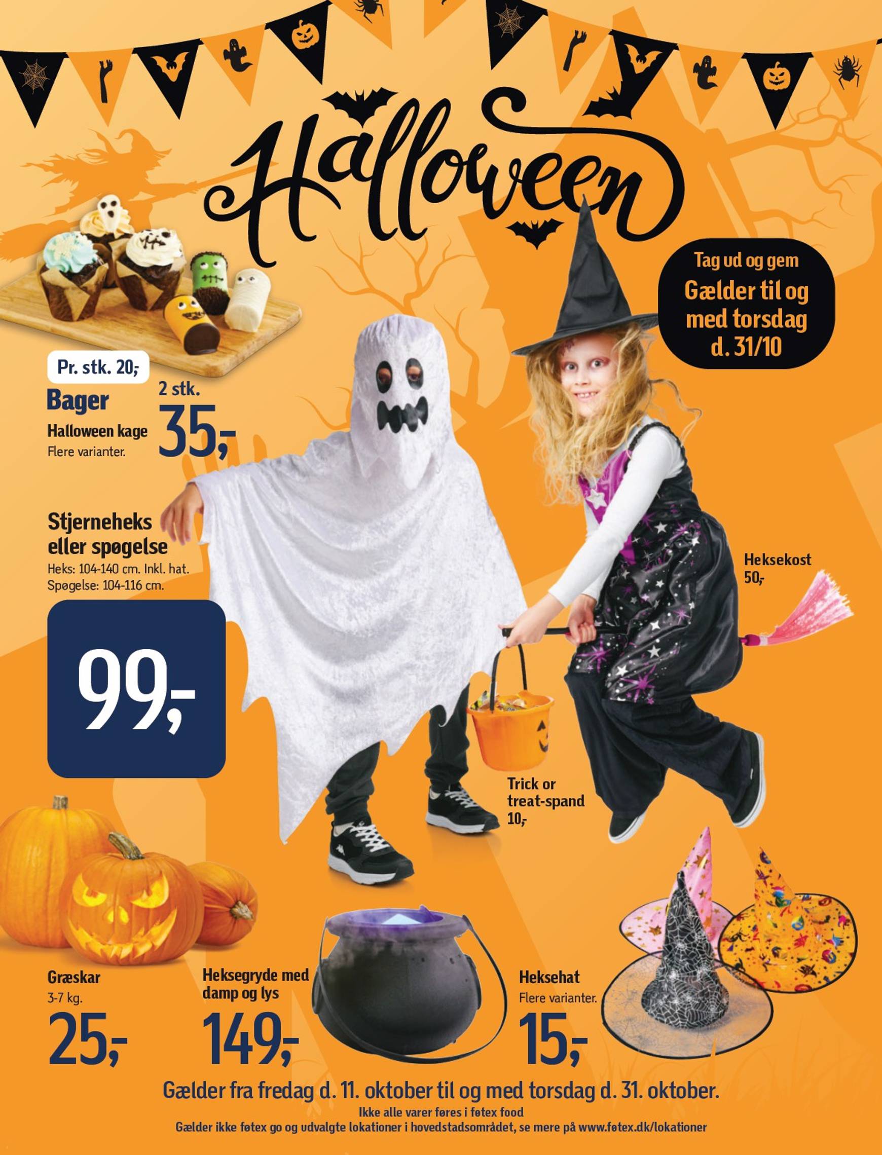 Føtex - Halloween katalog tilbudsavis gyldig fra 11.10. - 31.10.