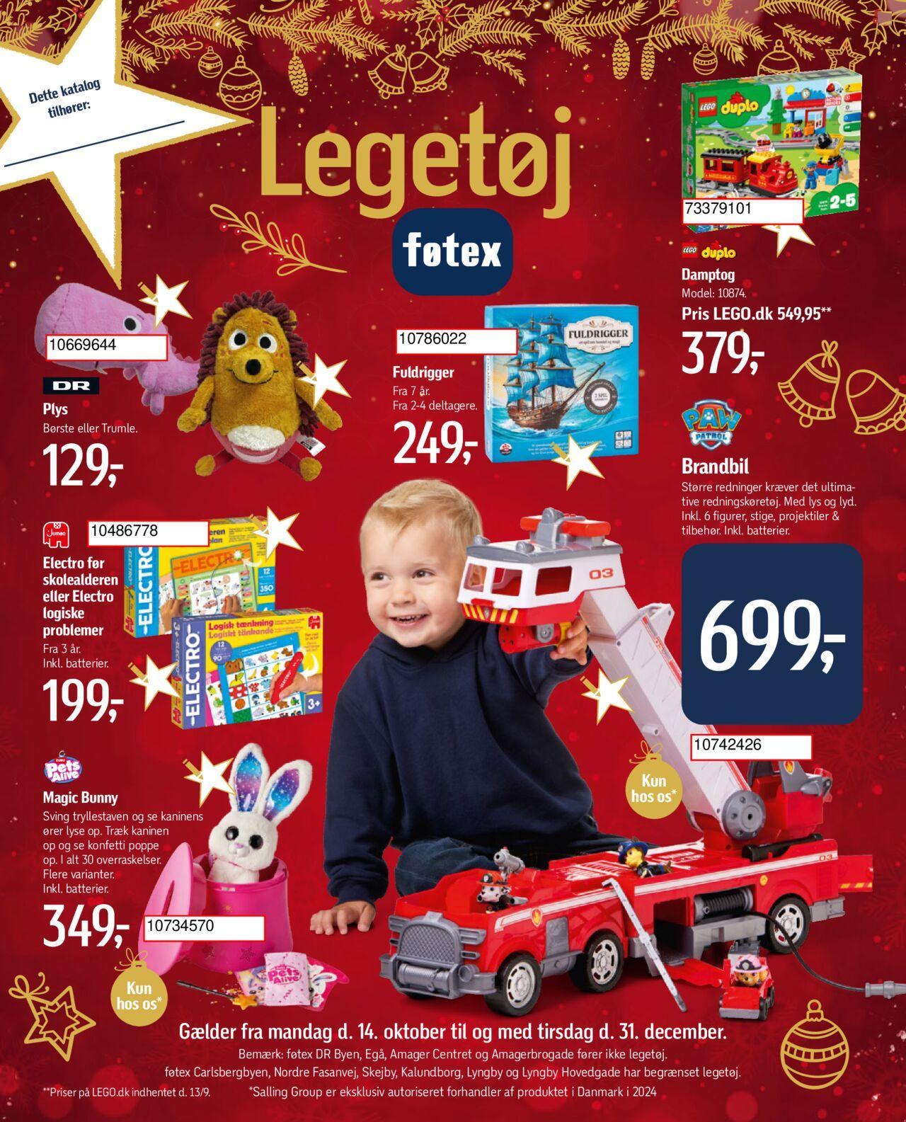 Føtex - Legetøjskatalog 14/10/2024 - 31/12/2024