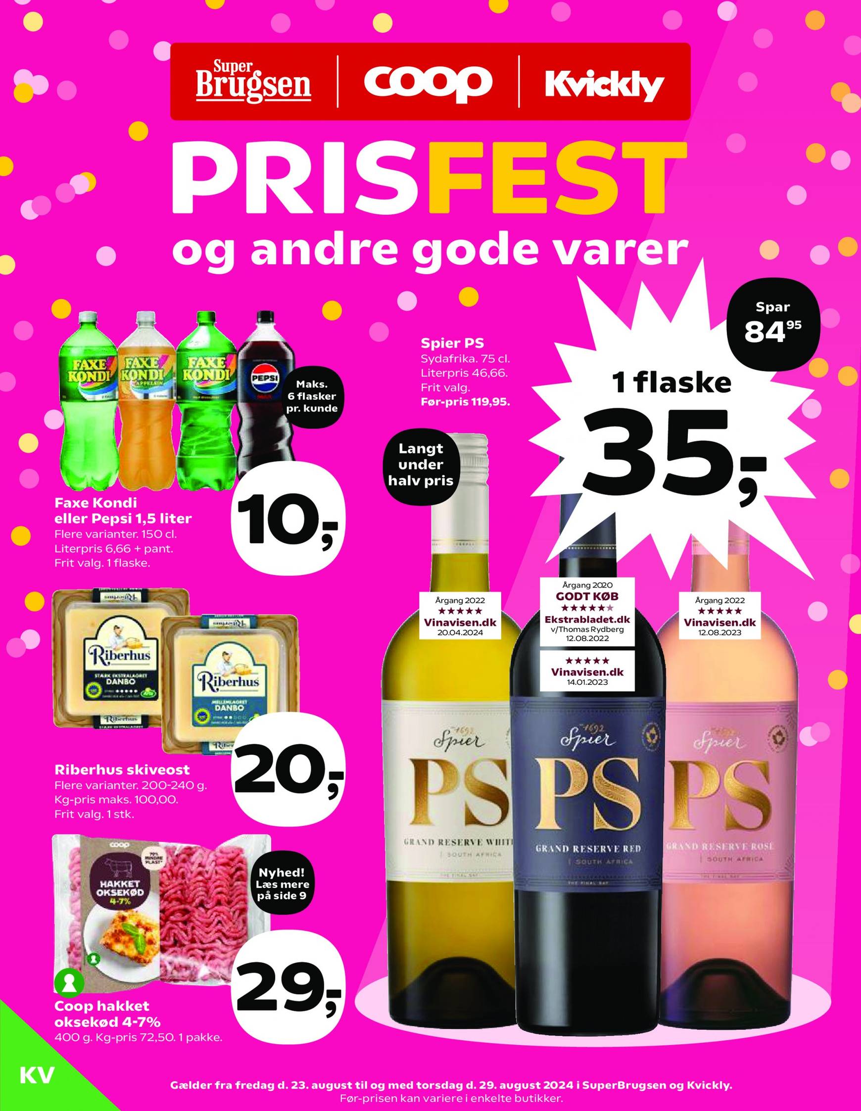 Nyeste Coop - Kvickly-tilbudsavis gyldig fra 23.08. - 29.08.