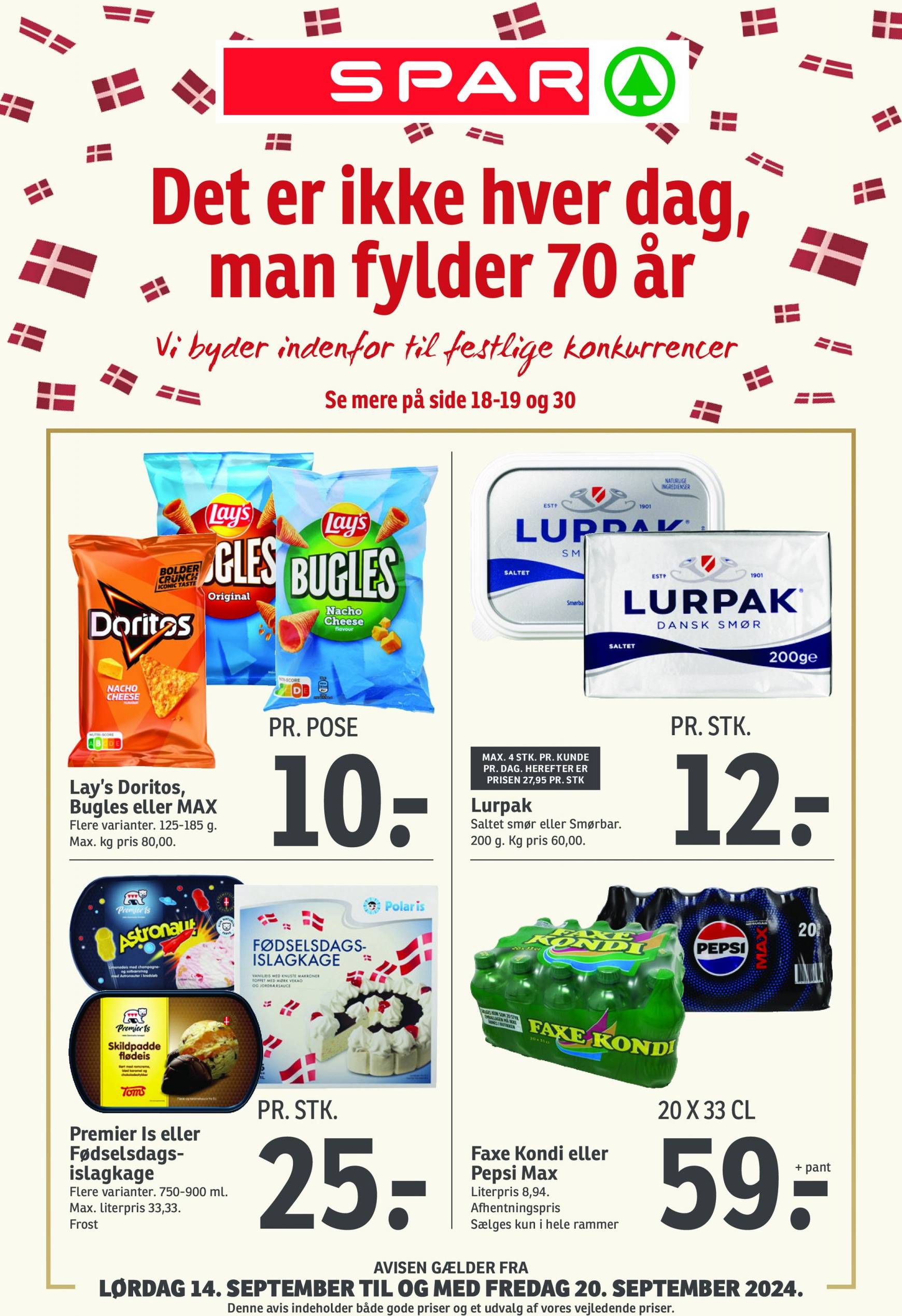 Nyeste Spar-tilbudsavis gyldig fra 14.09. - 20.09.