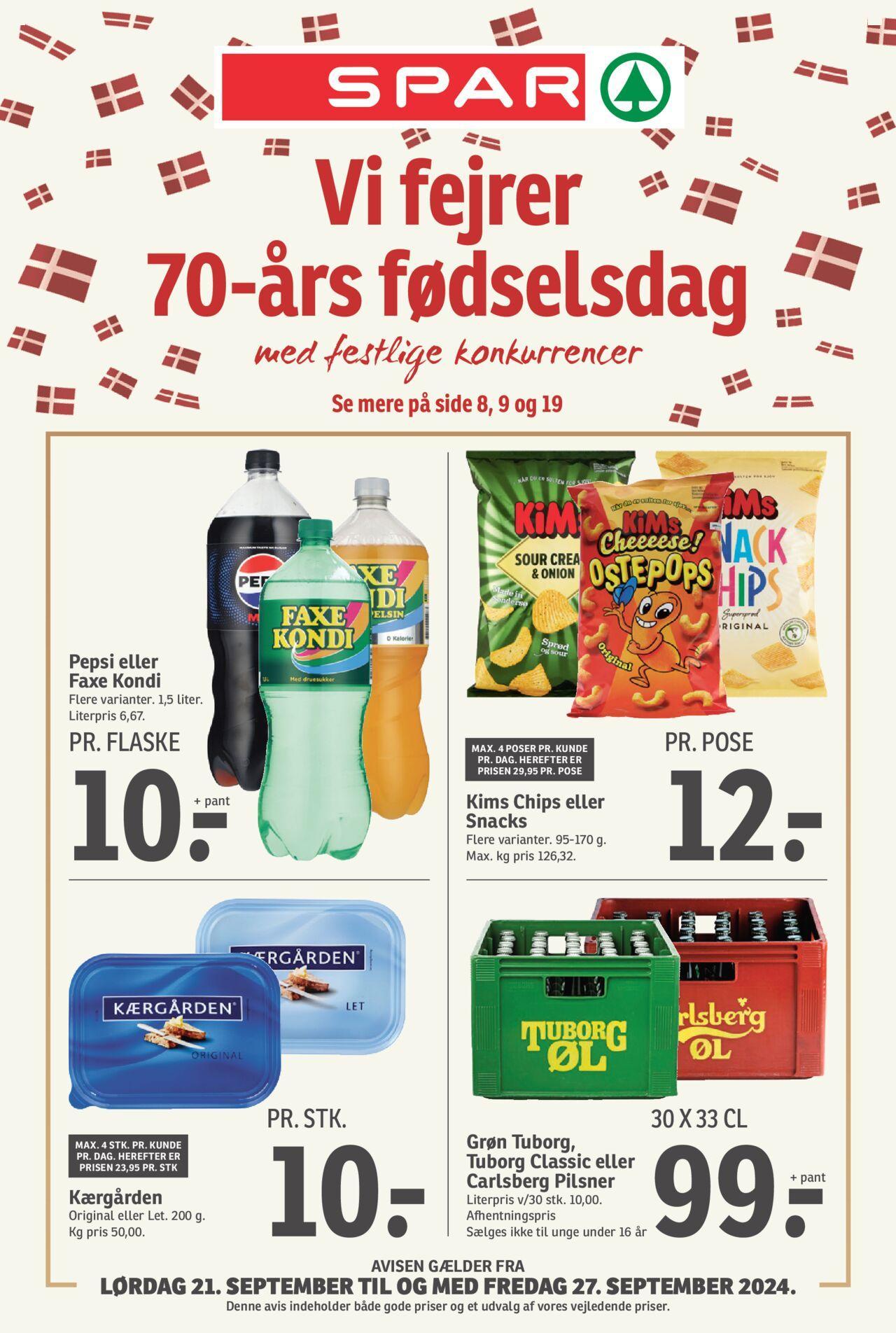 Spar - Tilbudsavis 21/09/2024 - 27/09/2024