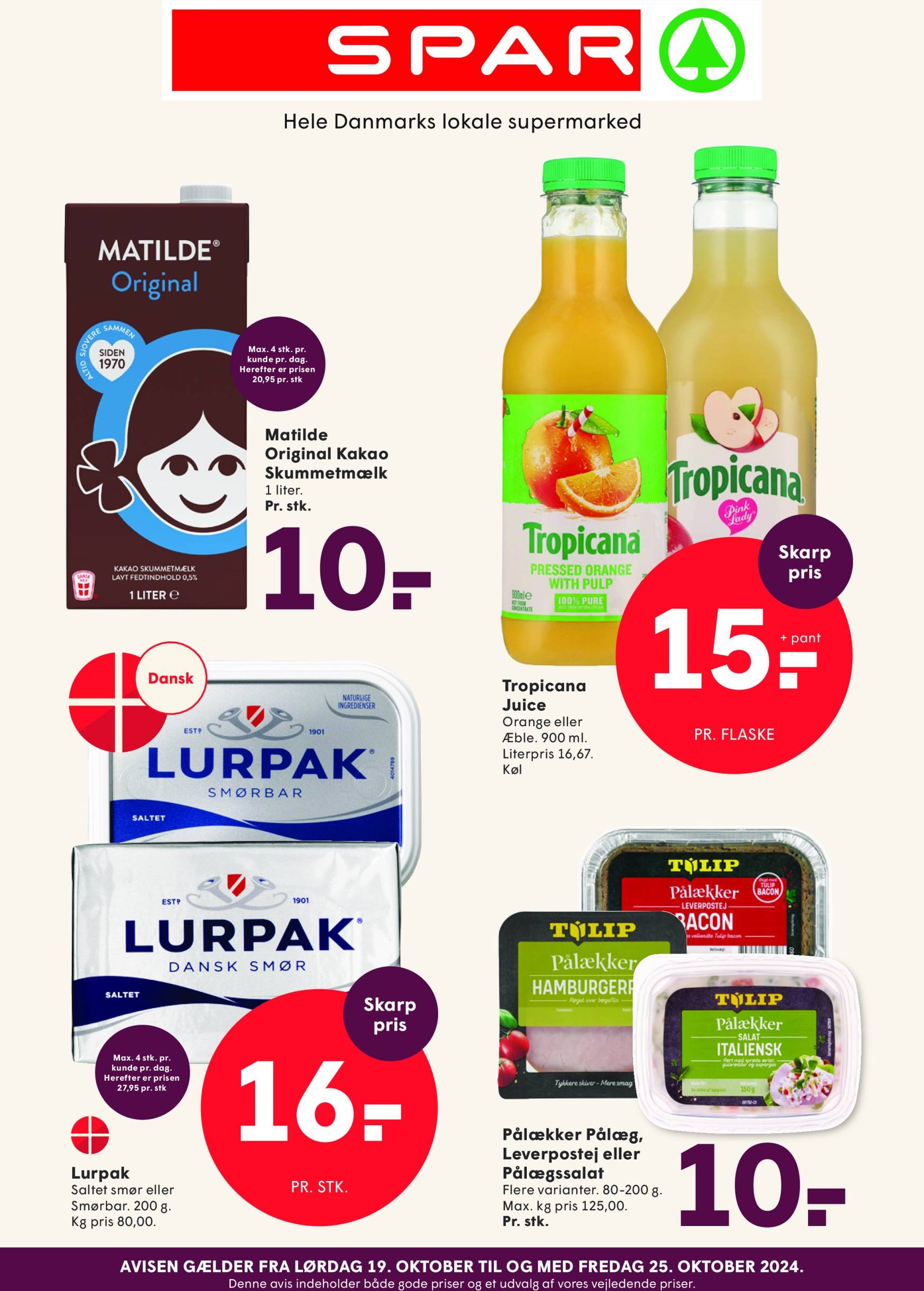 Spar tilbudsavis gyldig fra 19.10. - 25.10.