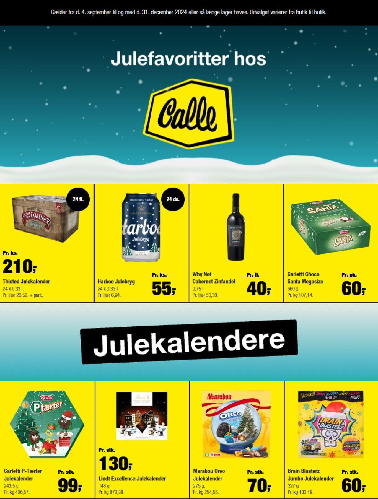 Calle - Julefavoritter 04/09/2024 - 31/12/2024