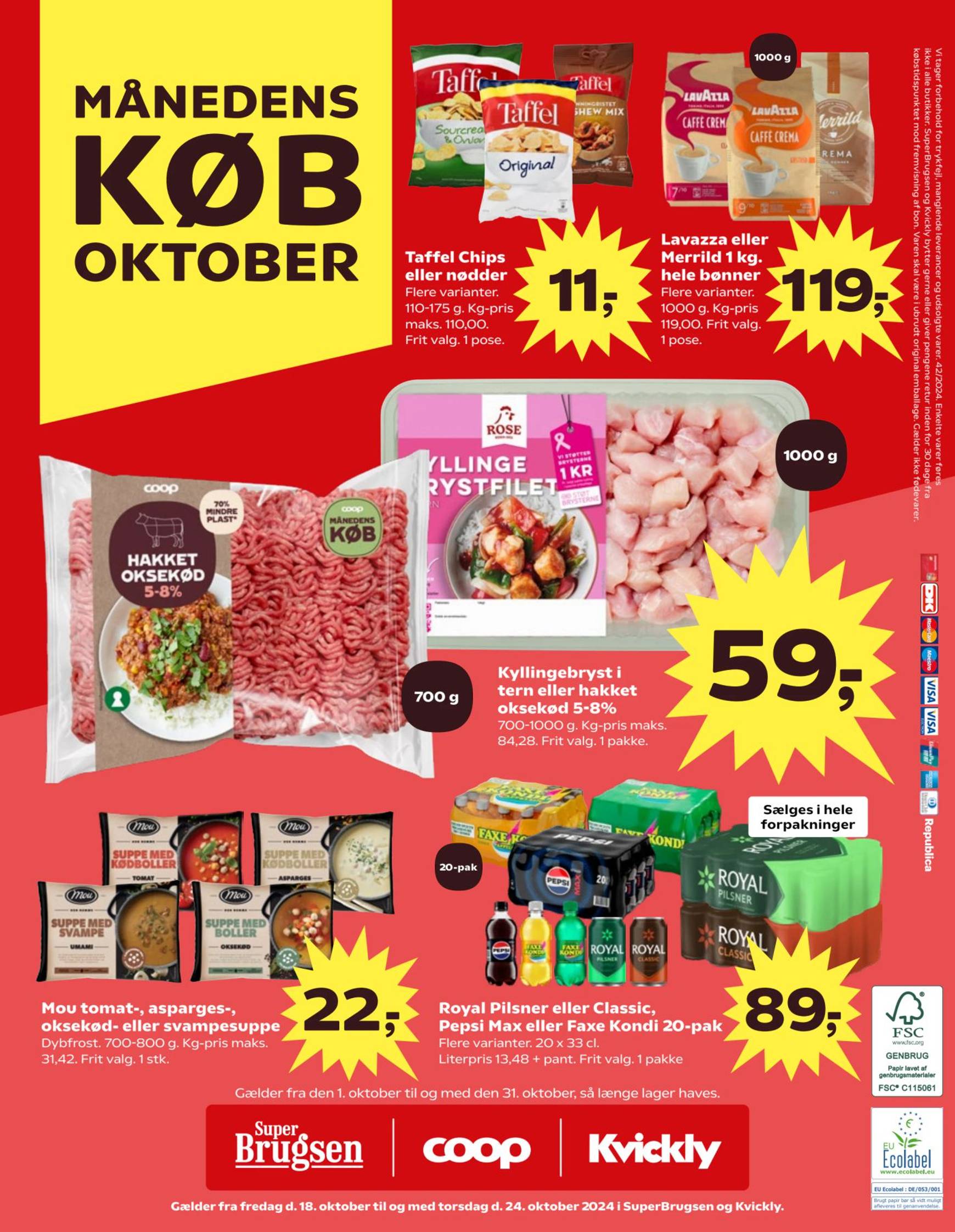 COOP - Super Brugsen tilbudsavis gyldig fra 18.10. - 24.10. 34