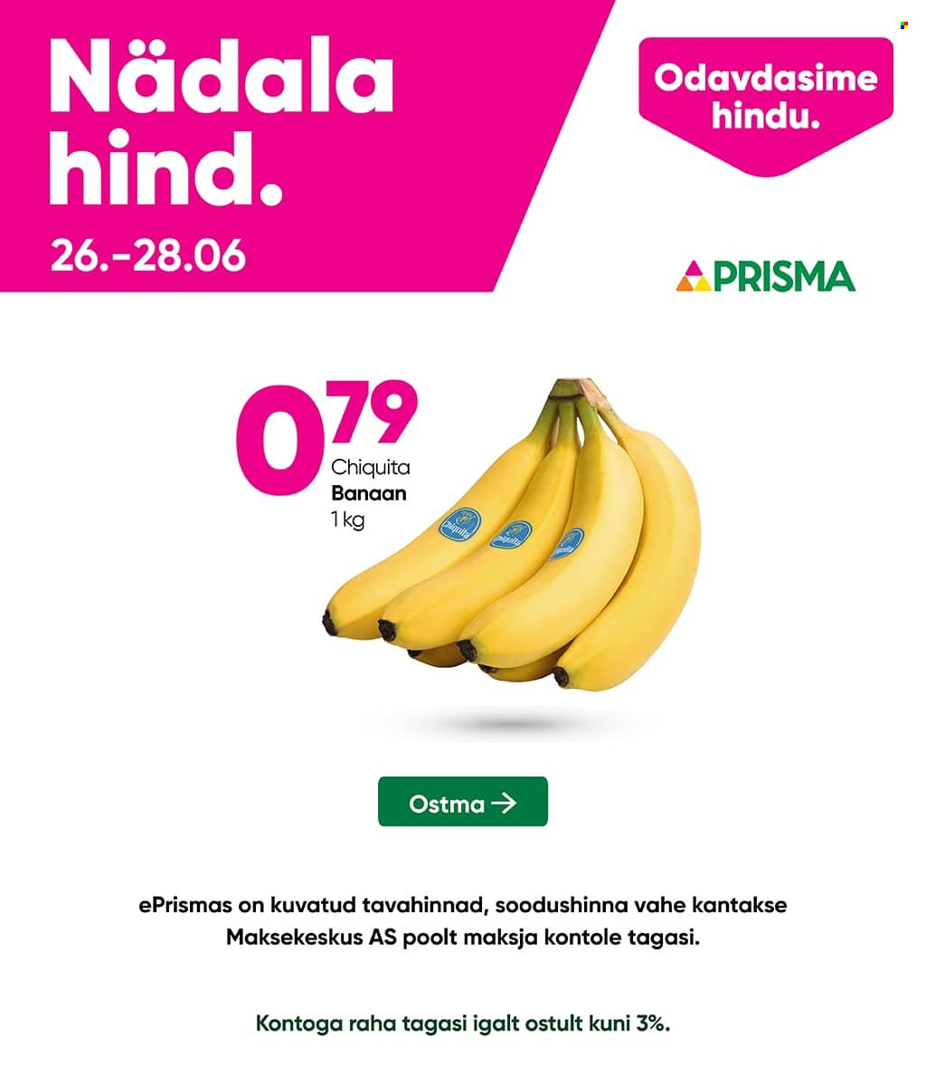 Prisma kliendileht (26.06 - 28.06.2024)