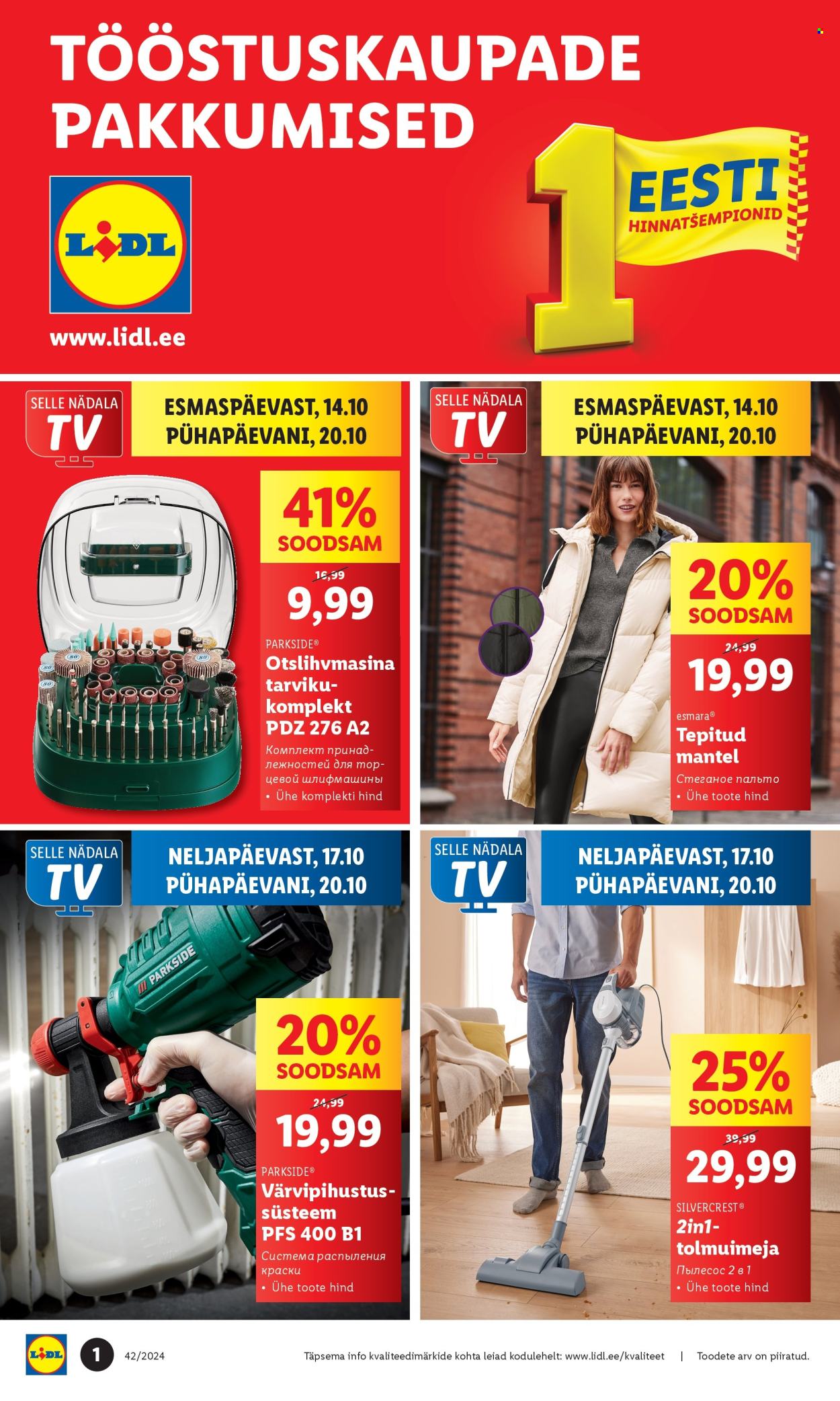 Lidl kliendileht - Tööstuskaupade pakkumised (14.10 - 20.10.2024)