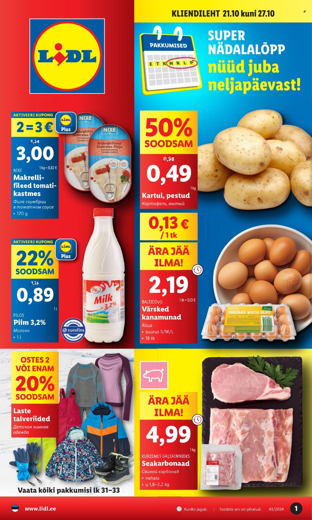 Lidl kliendileht - Kliendileht (21.10 - 27.10.2024)