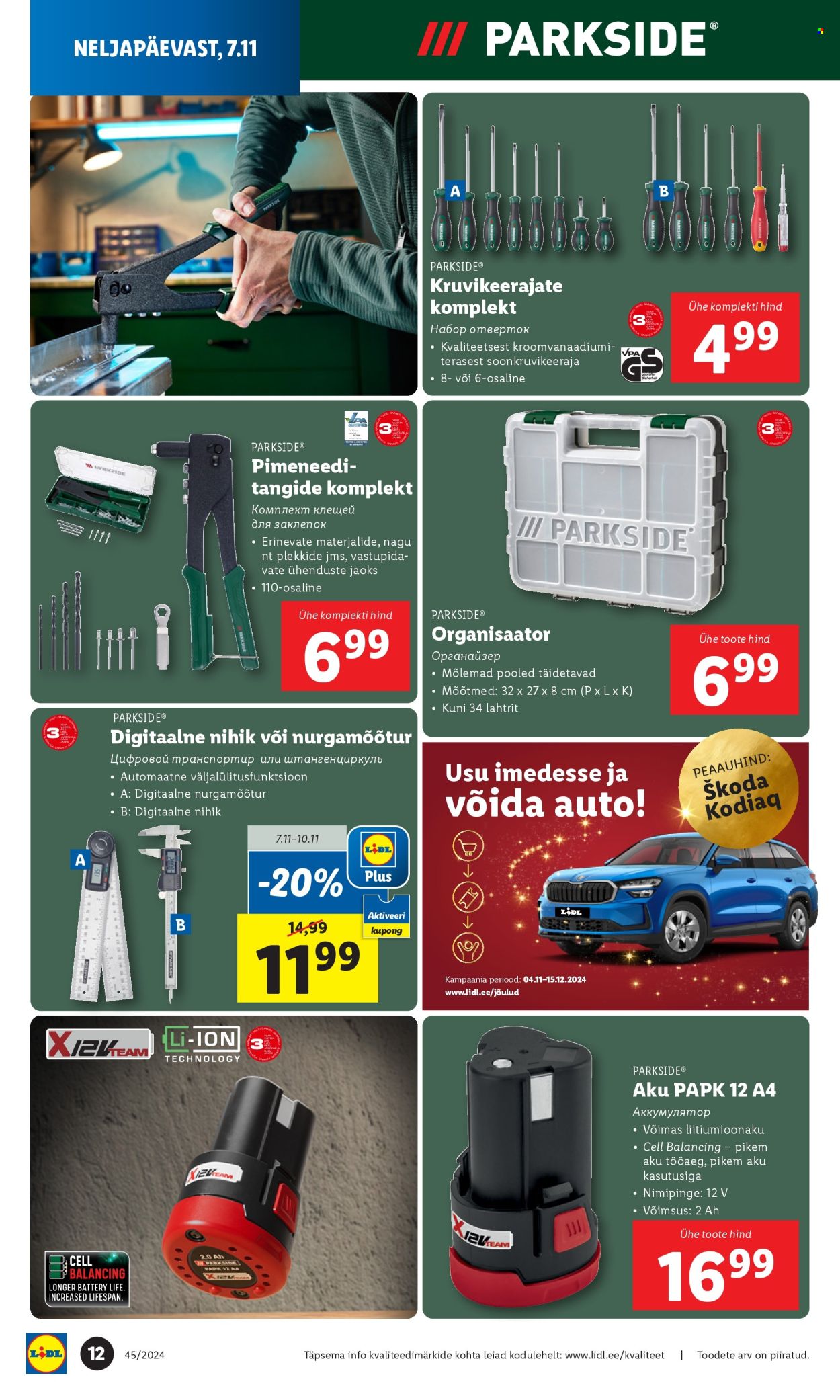 Lidl kliendileht - Tööstuskaupade pakkumised (4.11 - 10.11.2024) 12