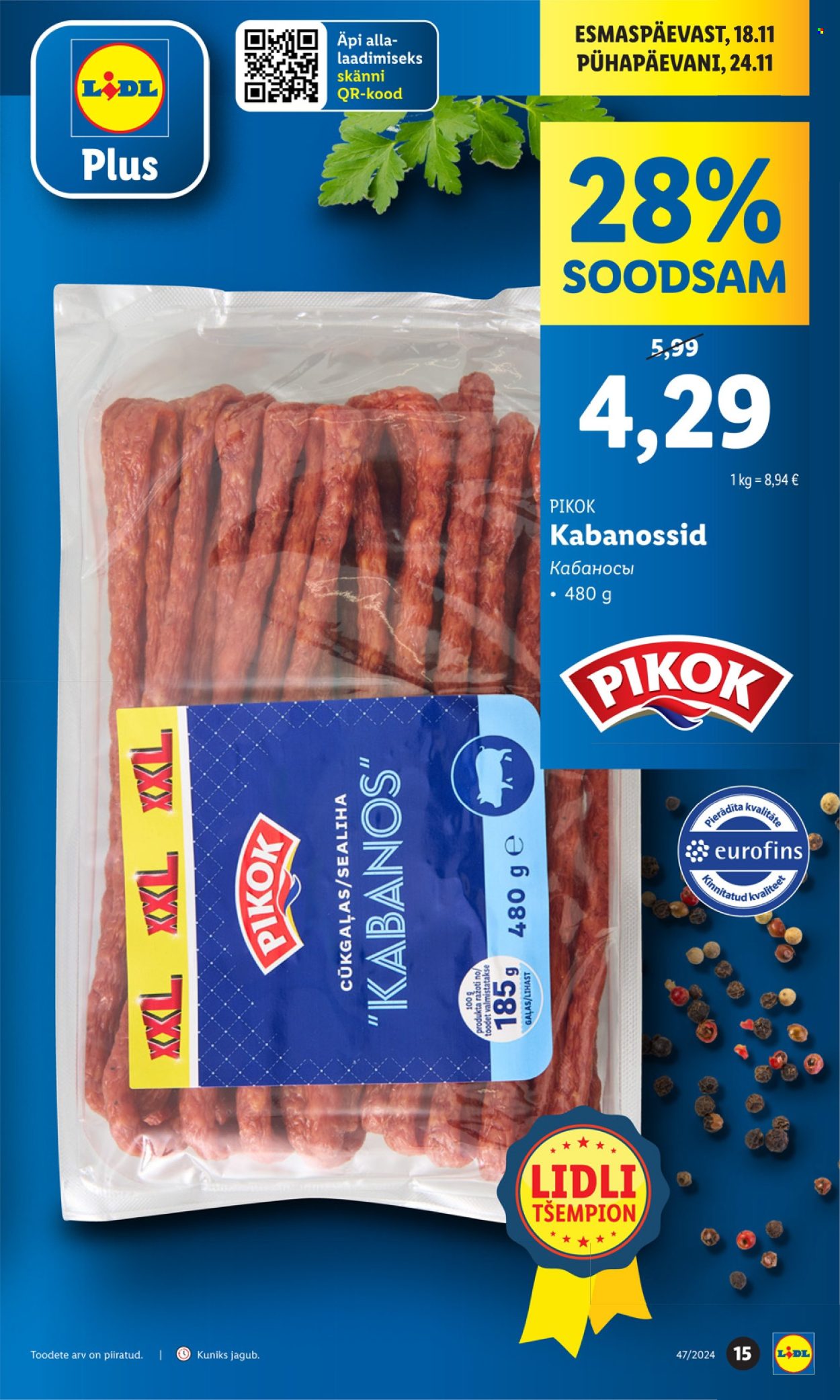 Lidl kliendileht - Kliendileht (21.11 - 24.11.2024) 15