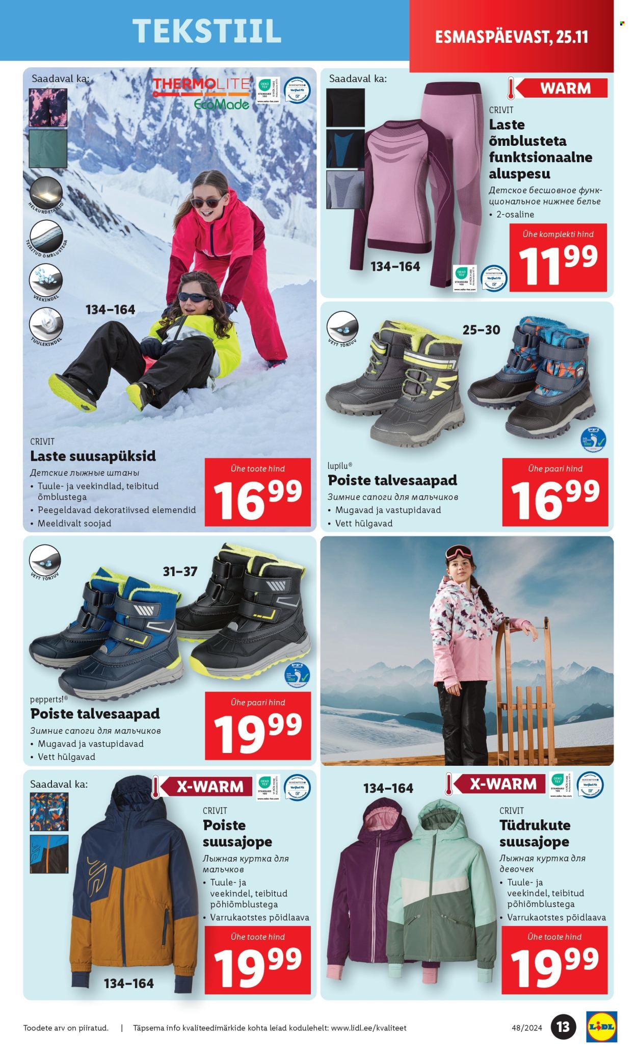 Lidl kliendileht - Tööstuskaupade pakkumised (25.11 - 1.12.2024) 13