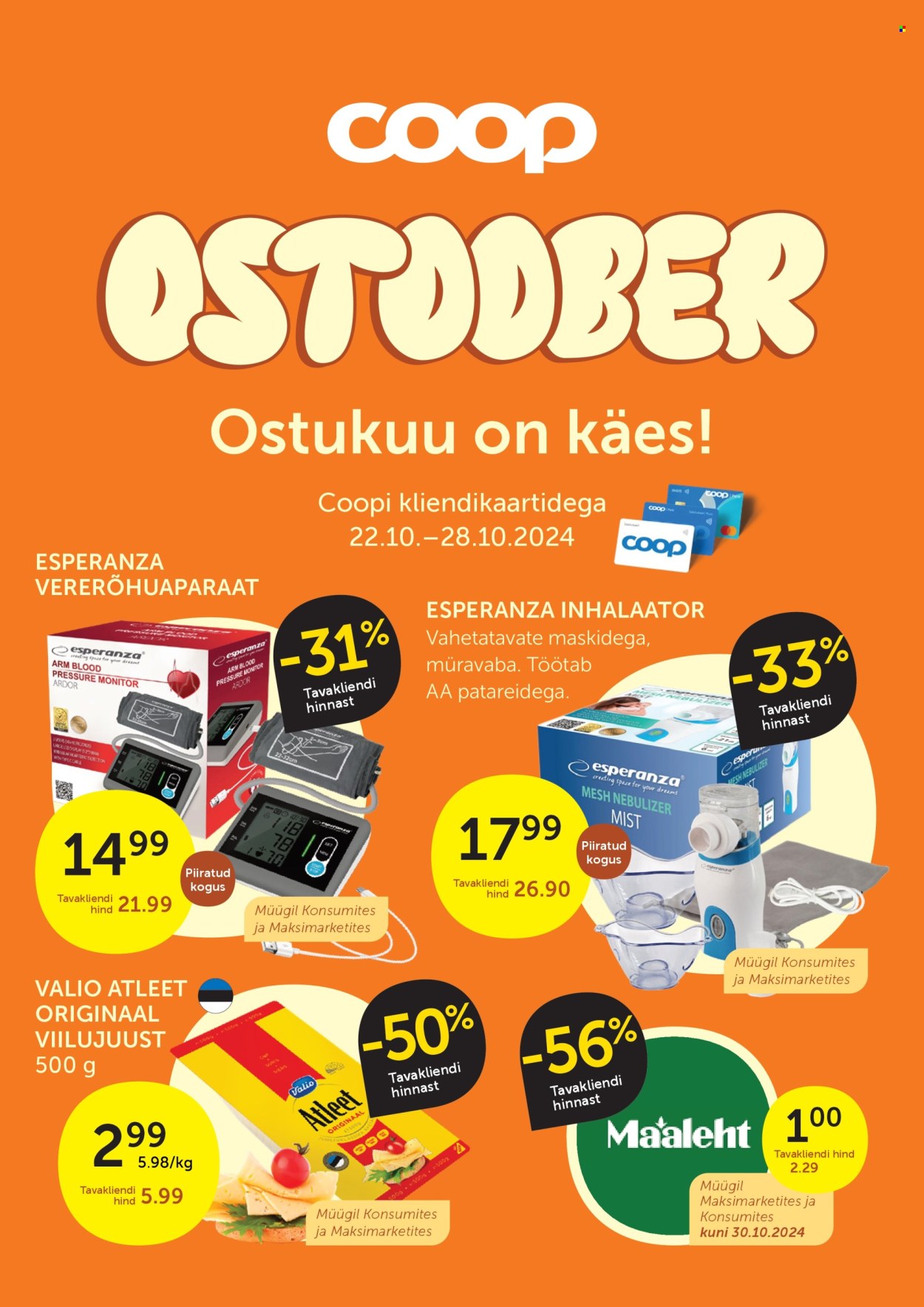 Coop kliendileht (22.10 - 28.10.2024)