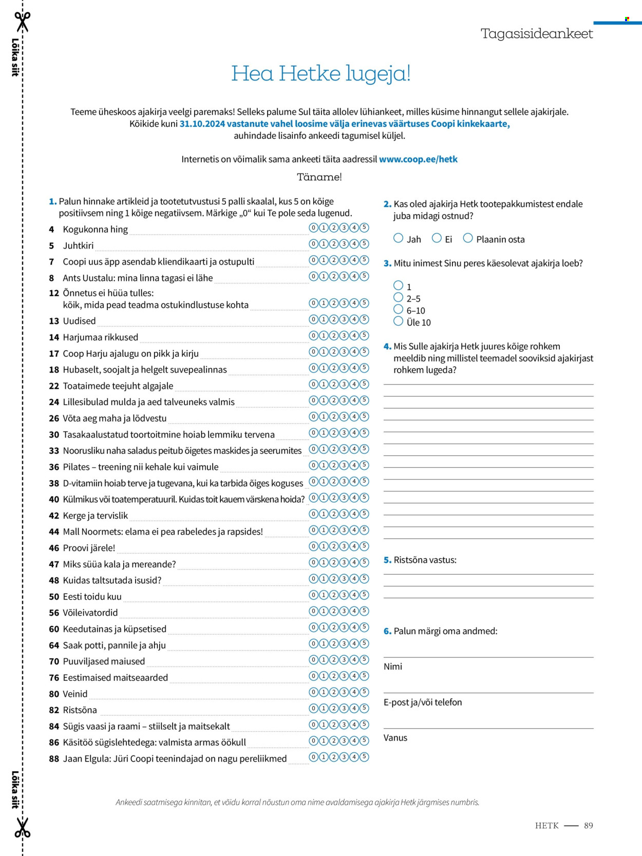 Coop kliendileht (4.09 - 30.11.2024) 83