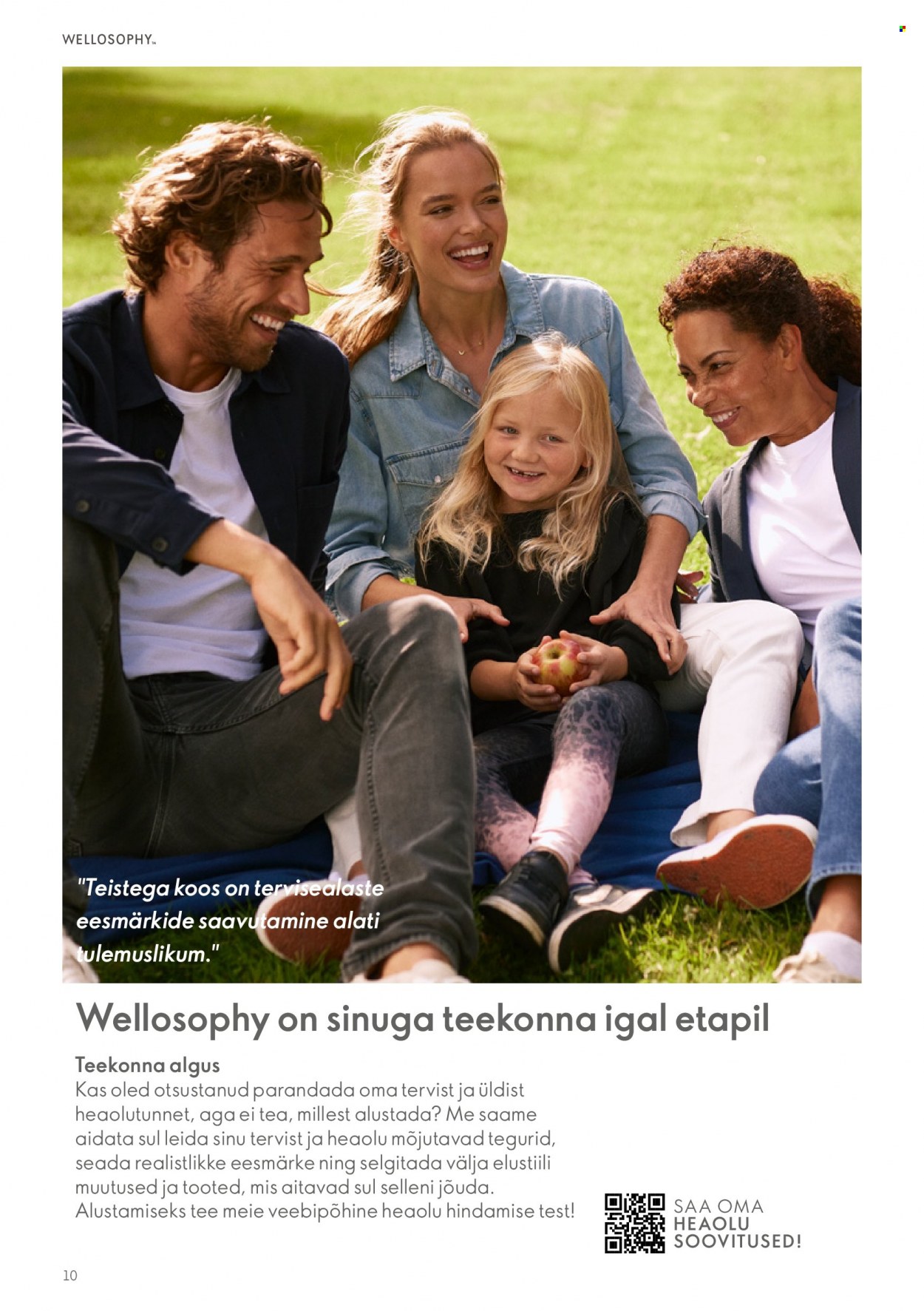 Oriflame kliendileht - Wellosophy tootejuht 10