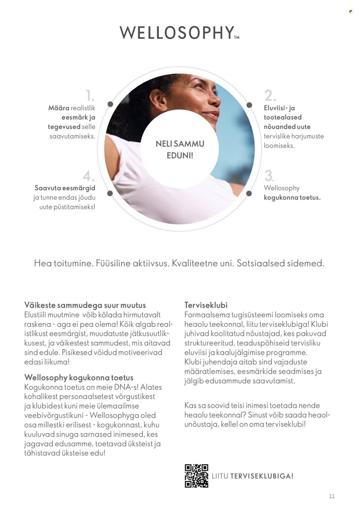 Oriflame kliendileht - Wellosophy tootejuht 11