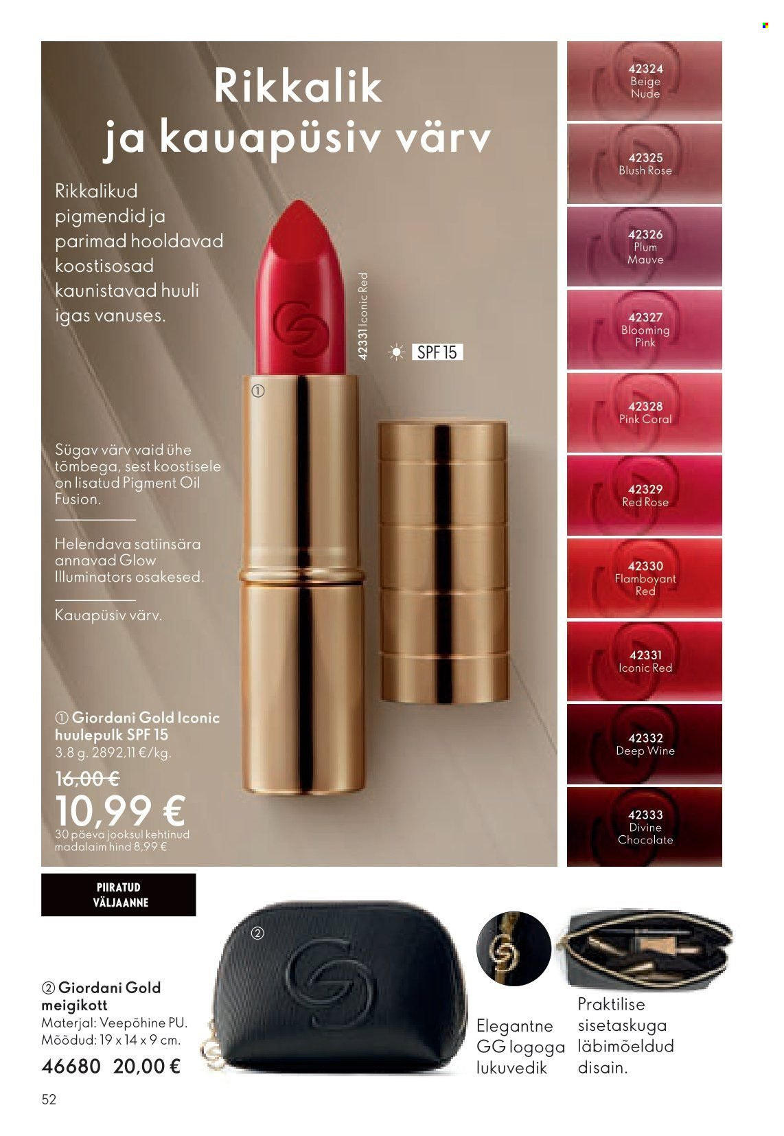 Oriflame kliendileht 52