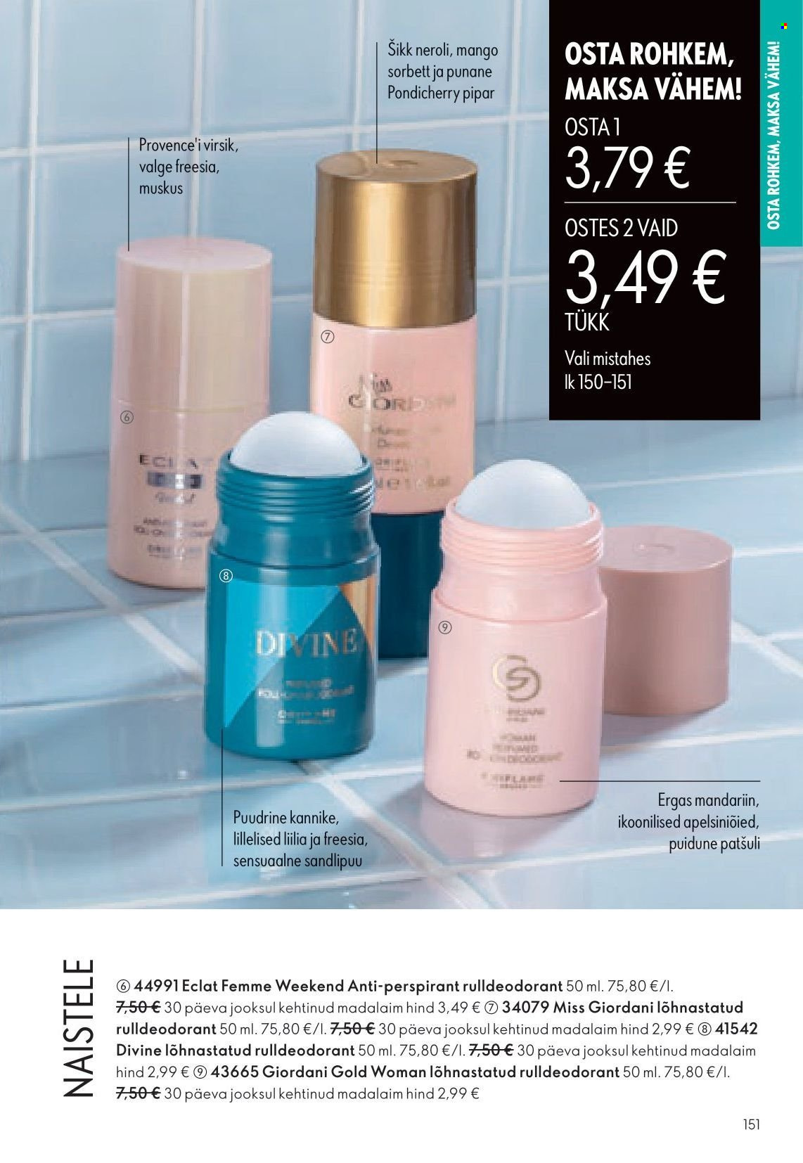 Oriflame kliendileht 151