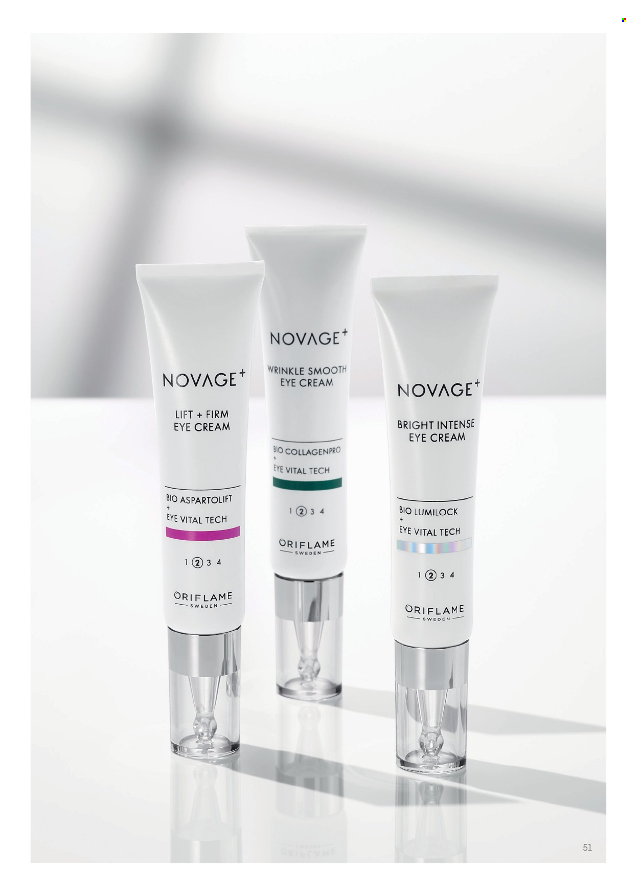 Oriflame kliendileht - Novage+ tootejuht 51