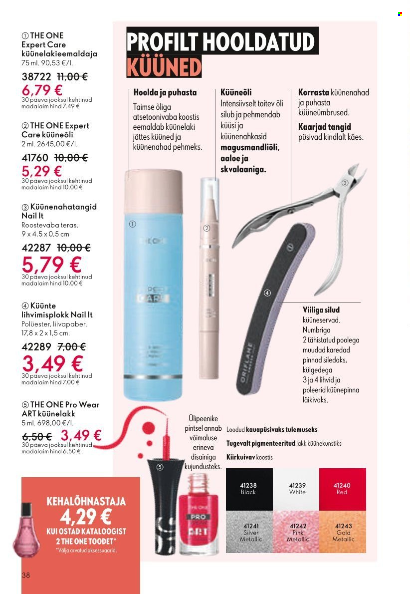 Oriflame kliendileht - Järgmine kataloog 38