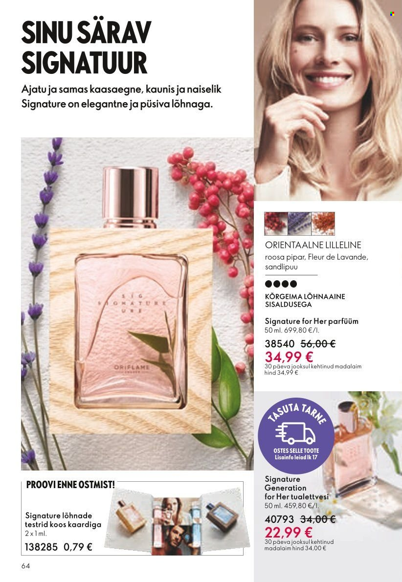 Oriflame kliendileht - Järgmine kataloog 65