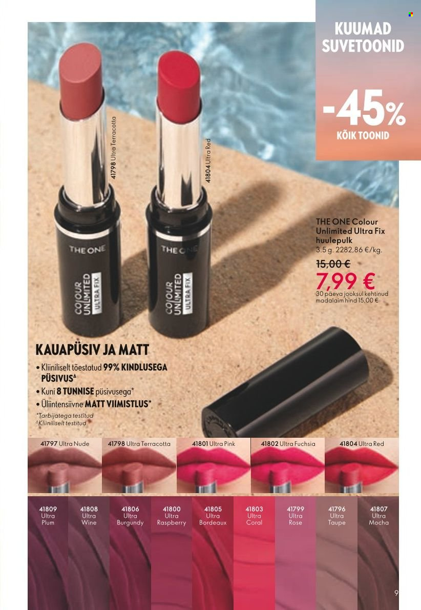 Oriflame kliendileht - Järgmine kataloog 9