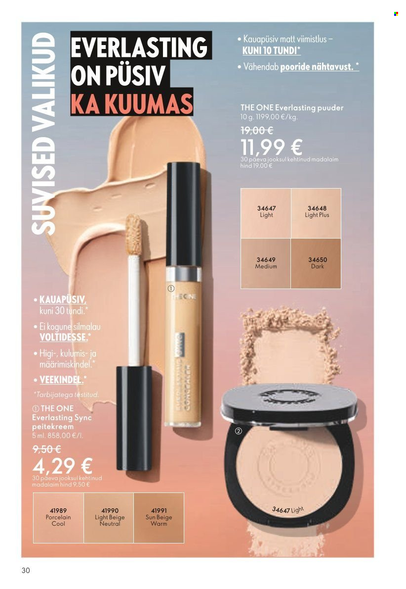 Oriflame kliendileht - Järgmine kataloog 30