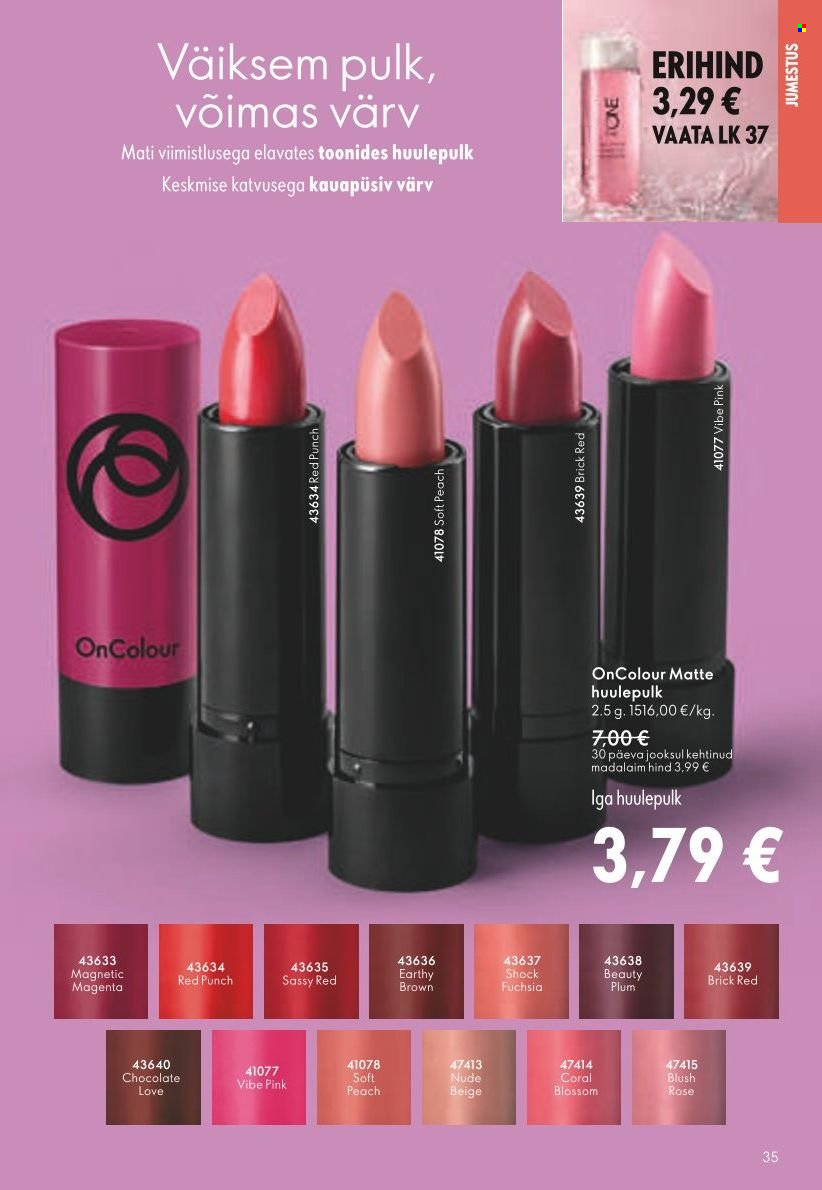 Oriflame kliendileht - Järgmine kataloog (11.07 - 31.07.2024) 35