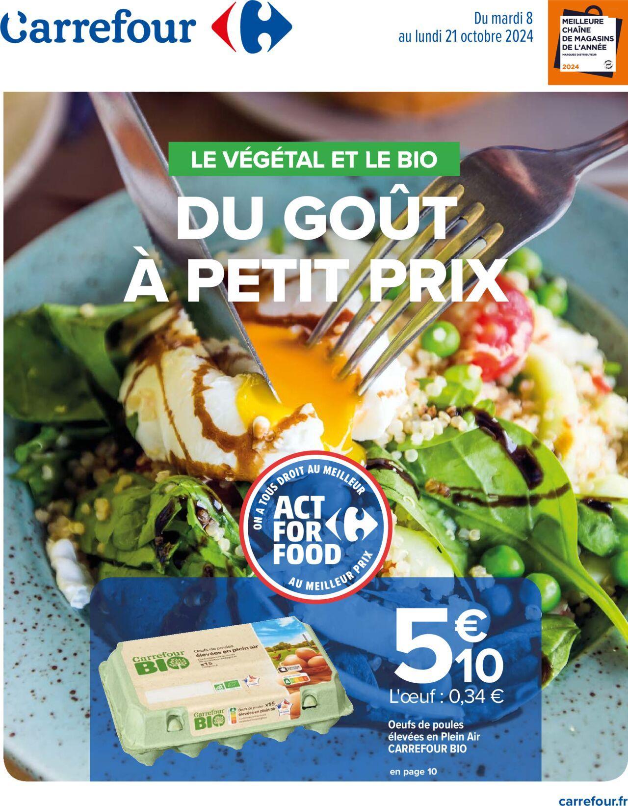 Carrefour Le végétal et le bio à partir du 08/10/2024 - 21/10/2024