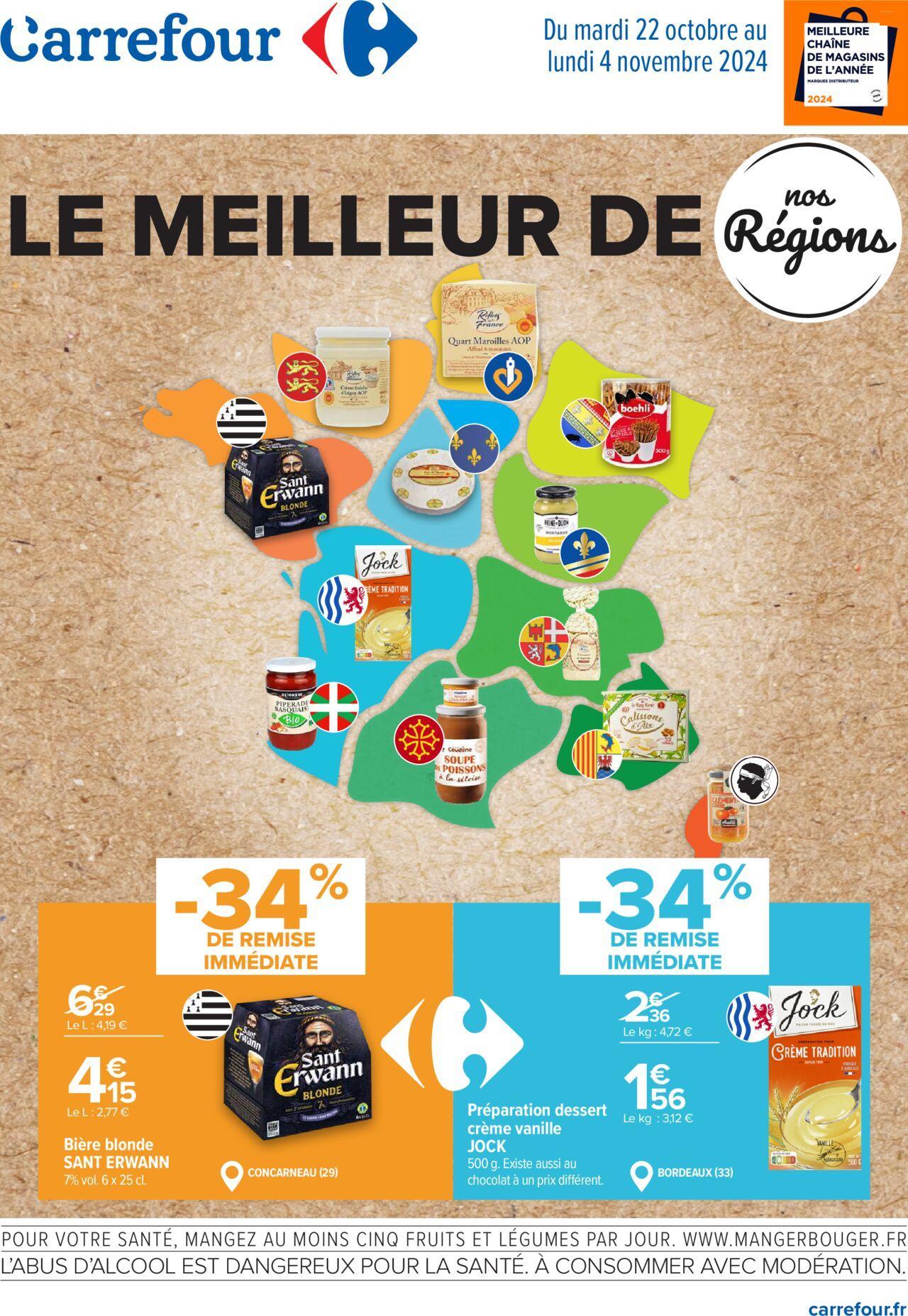 Carrefour Le meilleur de nos régions à partir du 22/10/2024 - 04/11/2024