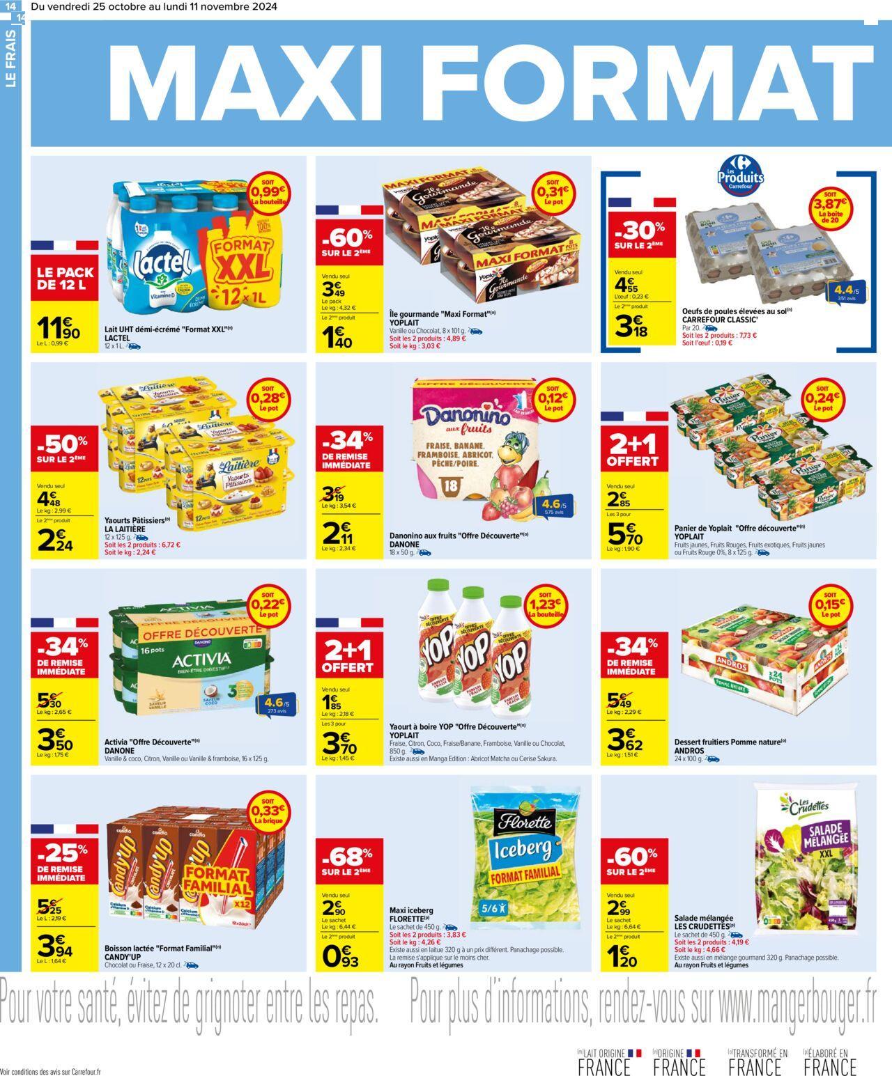 Carrefour Maxi Format Mini Prix à partir du 25/10/2024 - 11/11/2024 14