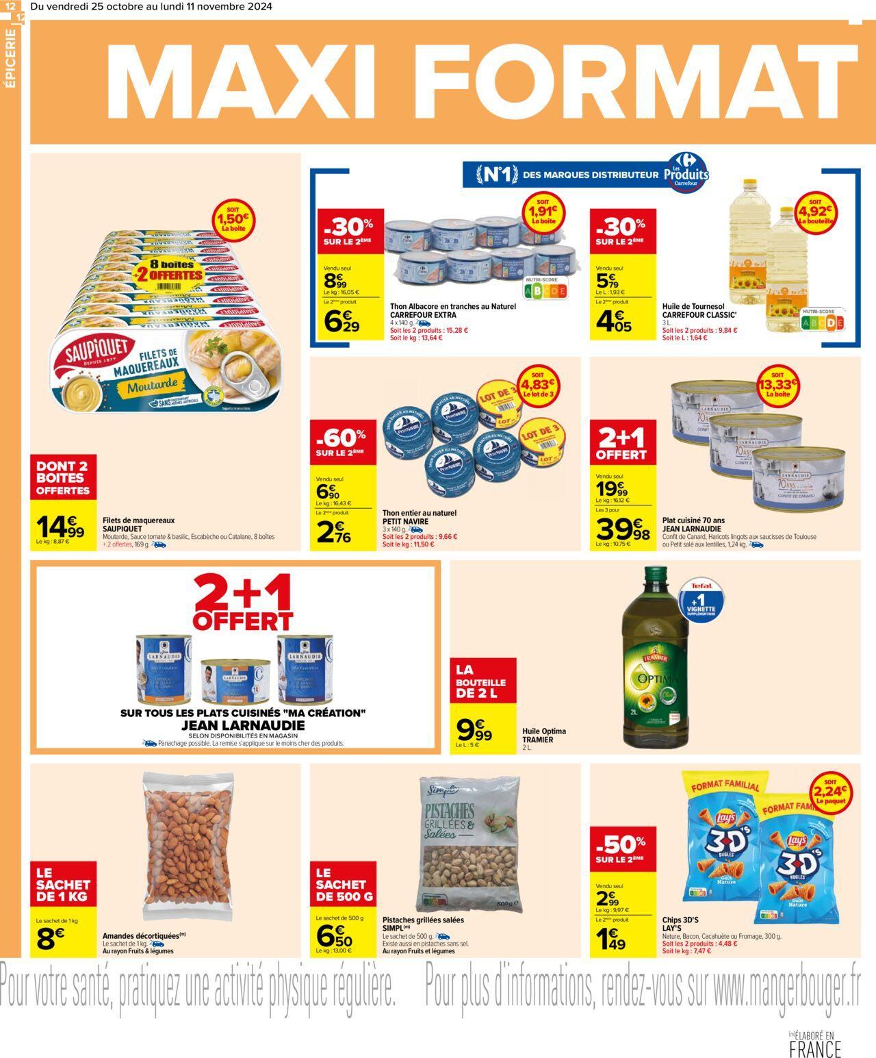 Carrefour Maxi Format Mini Prix à partir du 25/10/2024 - 11/11/2024 12