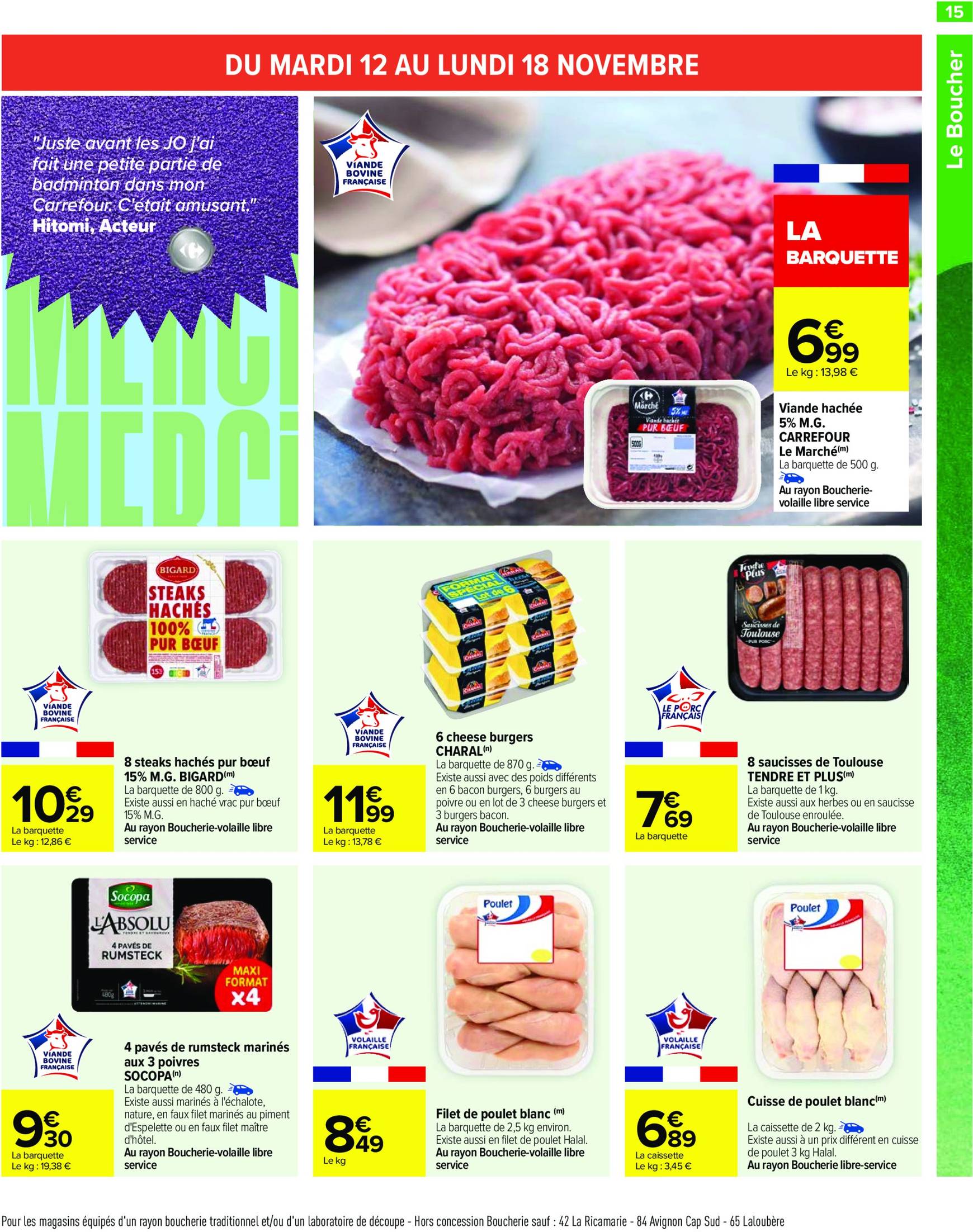 Catalogue Carrefour valable dès 12.11. - 25.11. 17