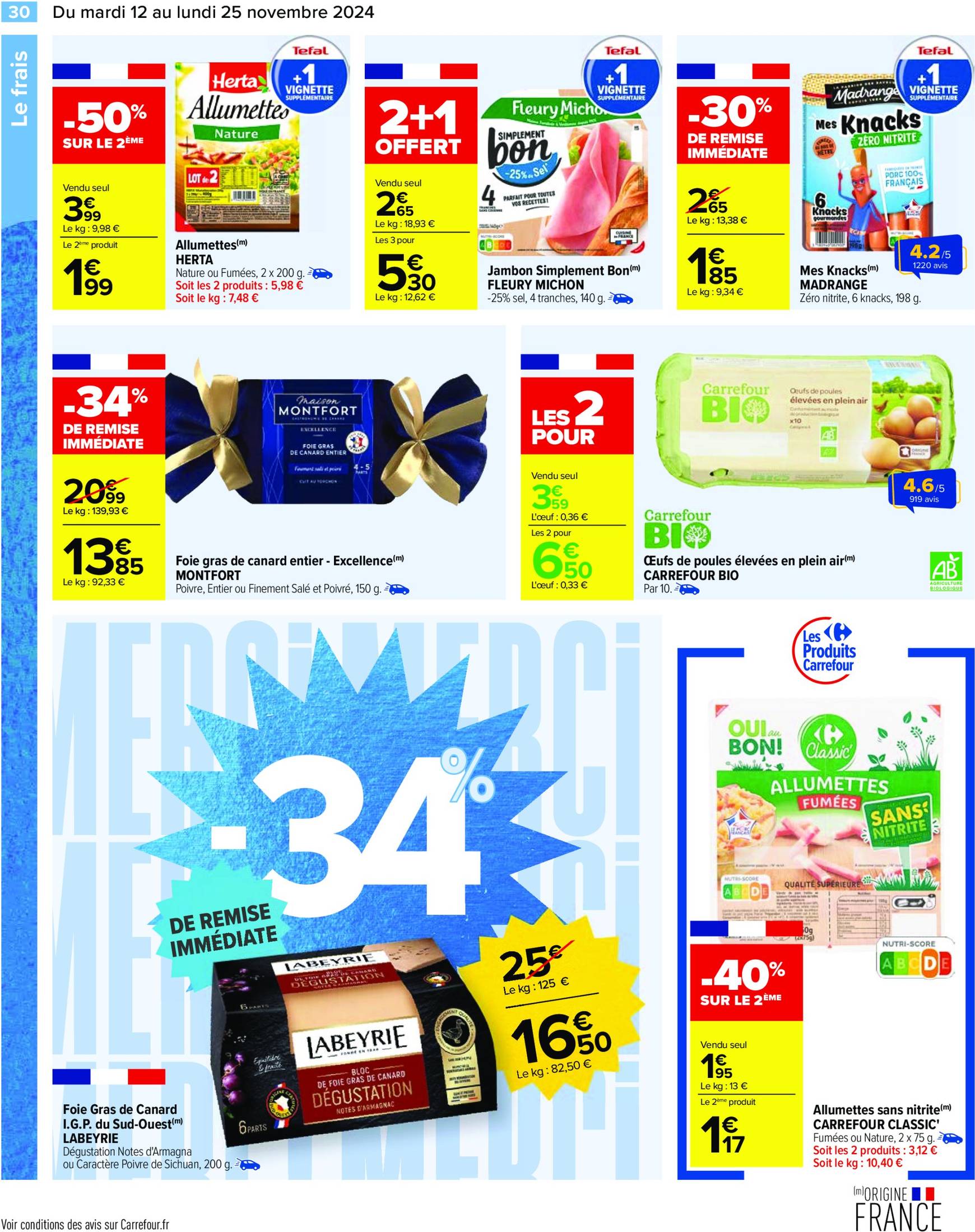 Catalogue Carrefour valable dès 12.11. - 25.11. 32