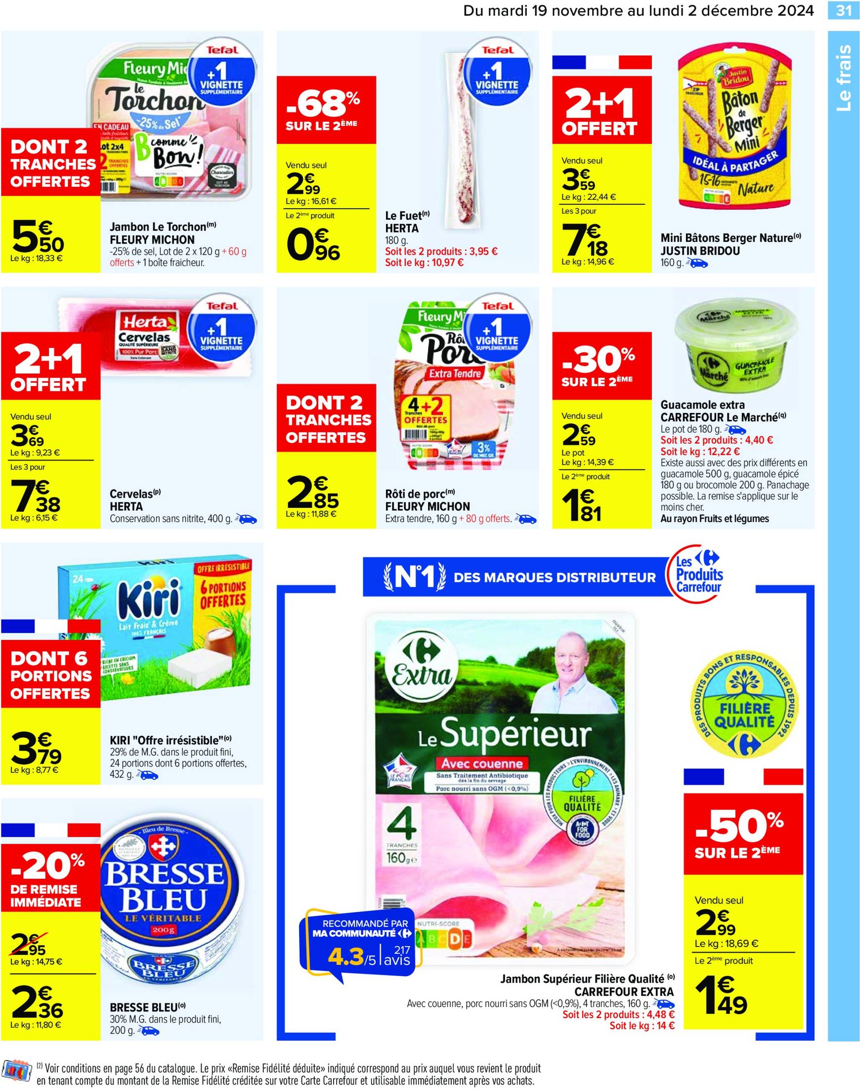 Catalogue Carrefour valable dès 19.11. - 02.12. 33