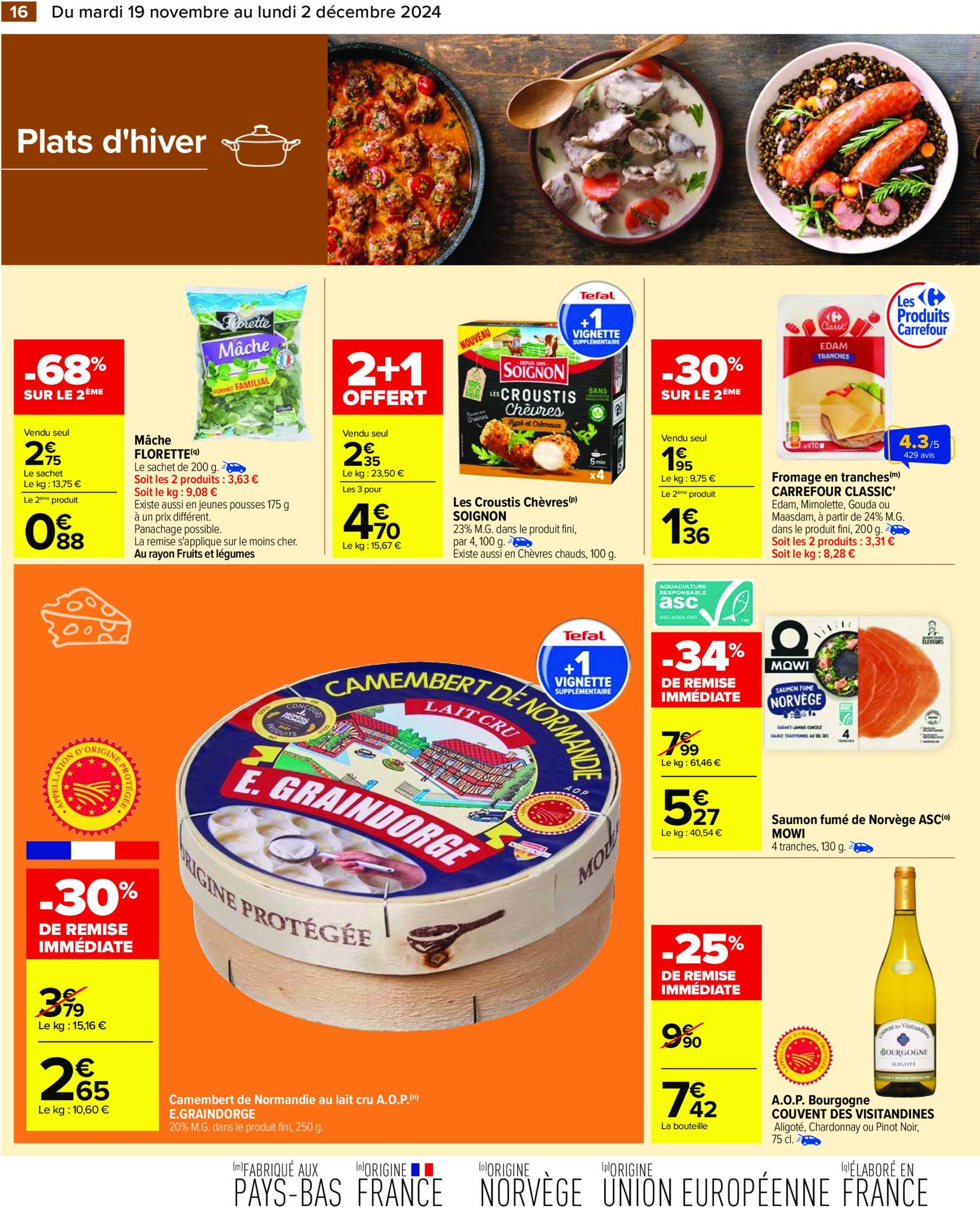 Catalogue Carrefour valable dès 19.11. - 02.12. 18