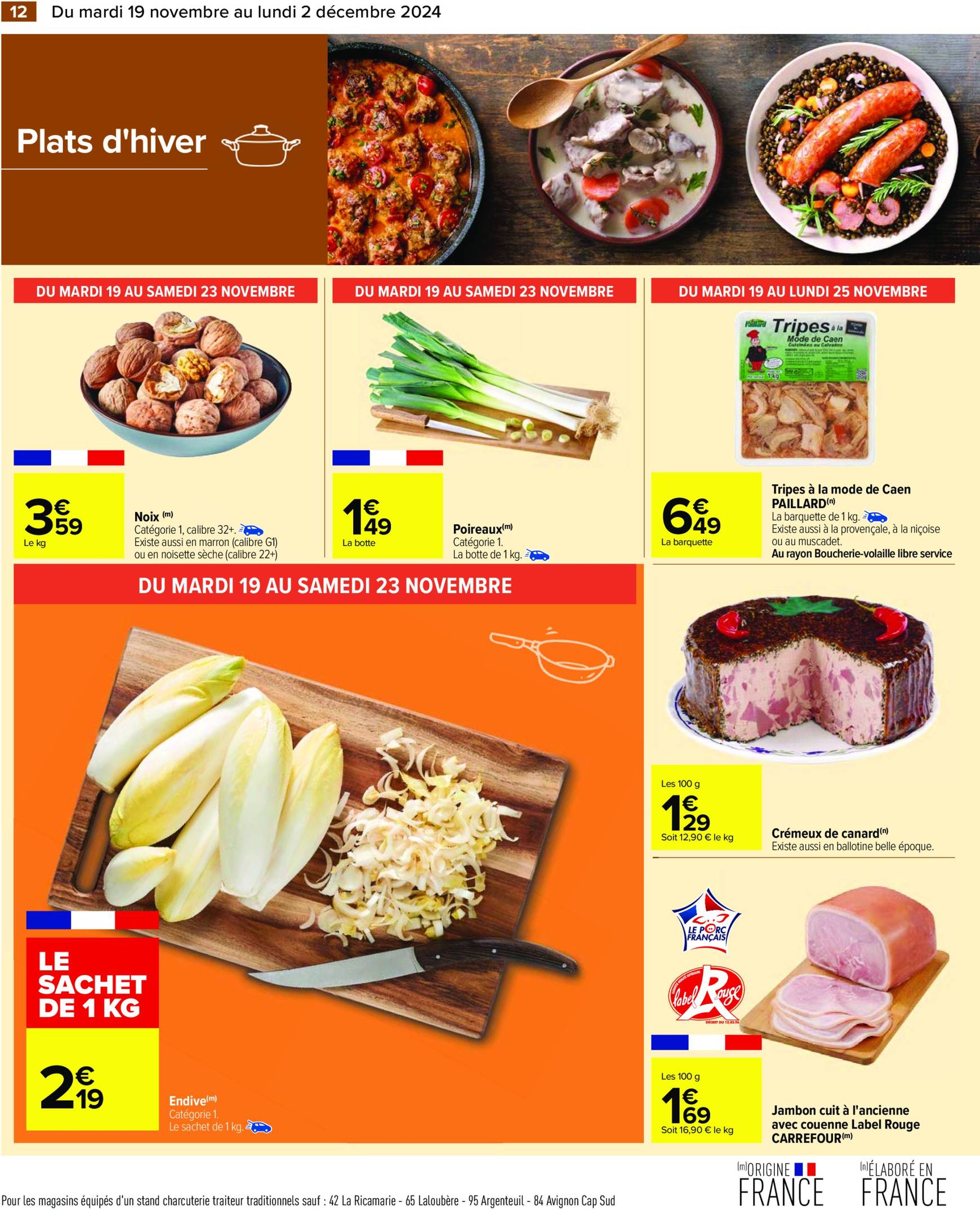 Catalogue Carrefour valable dès 19.11. - 02.12. 14