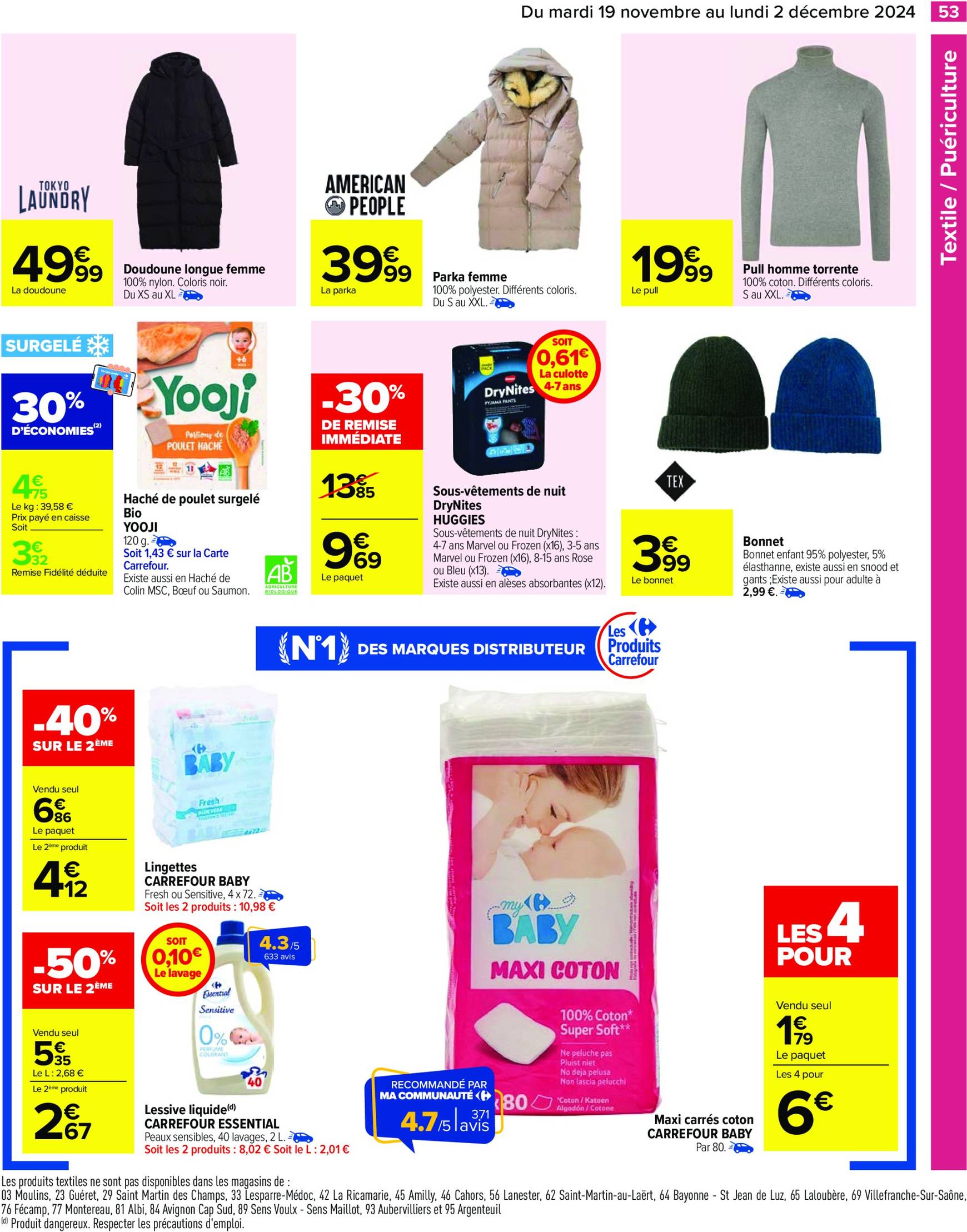 Catalogue Carrefour valable dès 19.11. - 02.12. 57